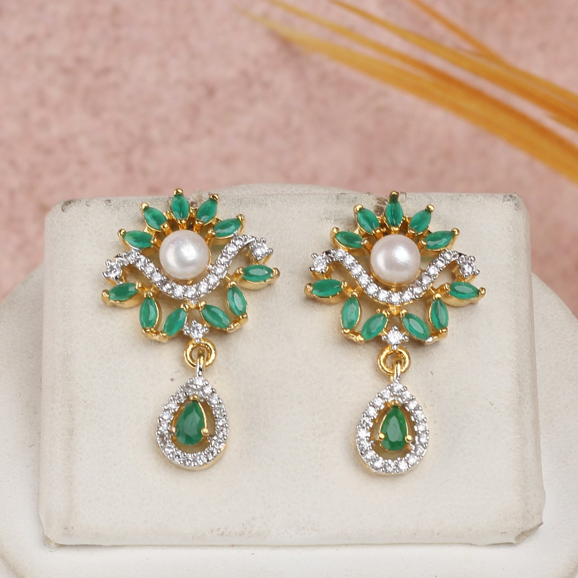 Real Natural Fresh Water Exclusive Pearls Set For Women With Certificate(D.No ADPRLS2382)