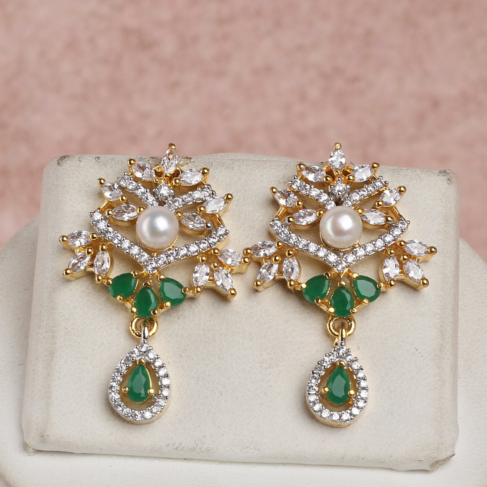 Real Natural Fresh Water Exclusive Pearls Set For Women With Certificate(D.No ADPRLS2384)