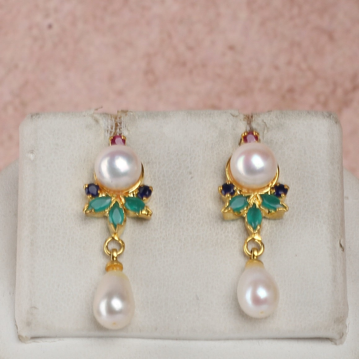 Real Natural Fresh Water Exclusive Pearls Set For Women With Certificate(D.No ADPRLS2385)