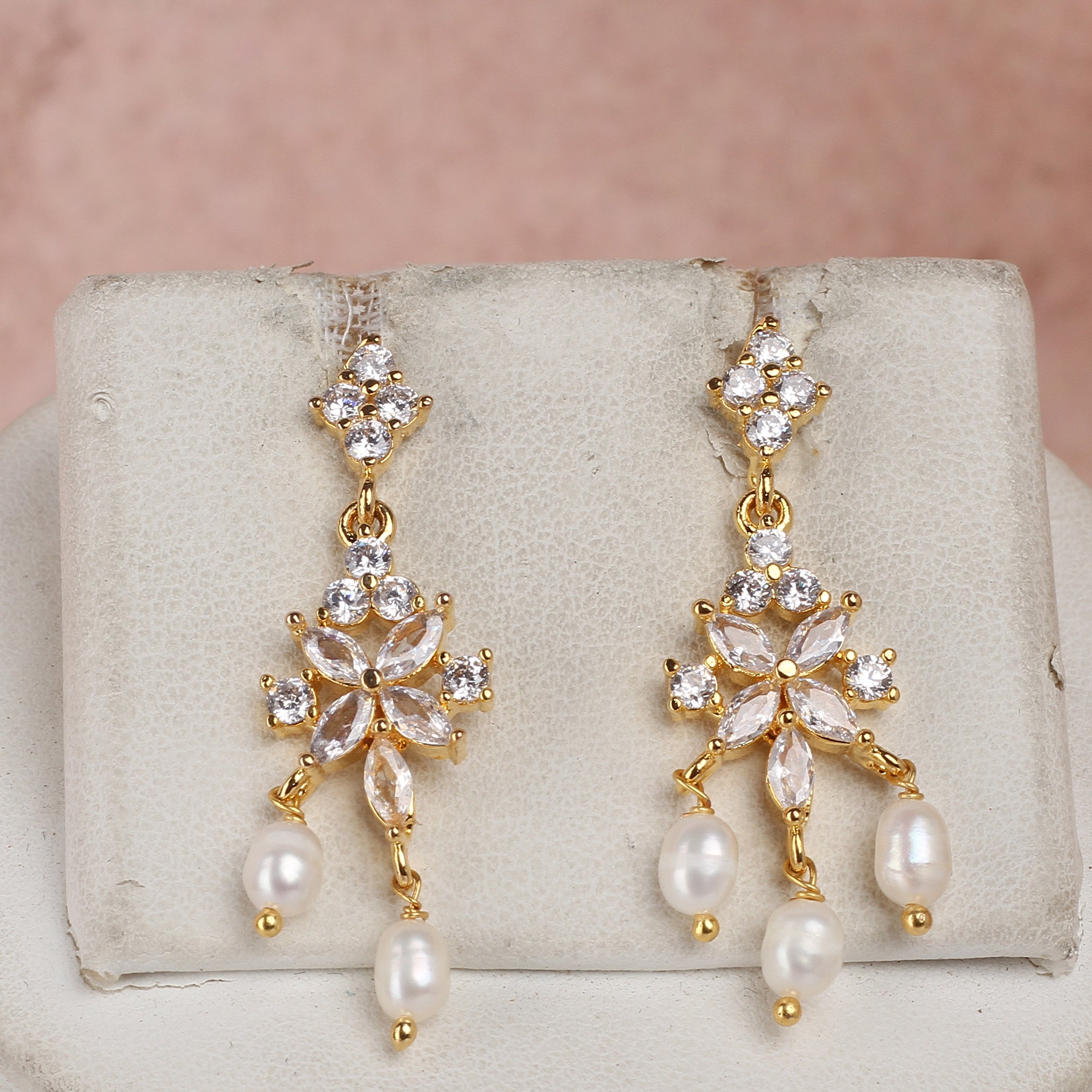 Real Natural Fresh Water Exclusive Pearls Set For Women With Certificate(D.No ADPRLS2393)