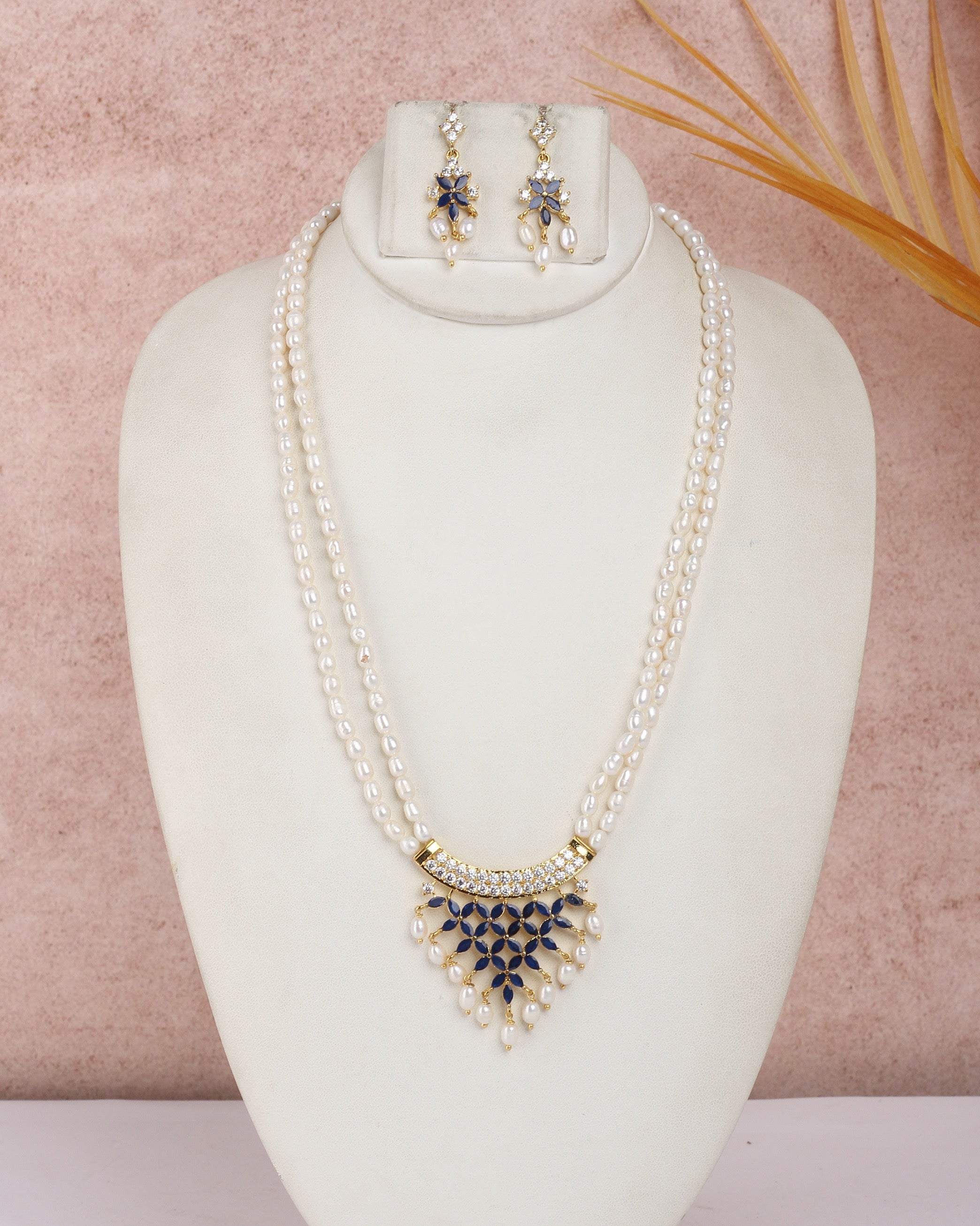 Real Natural Fresh Water Exclusive Pearls Set For Women With Certificate(D.No ADPRLS2397)