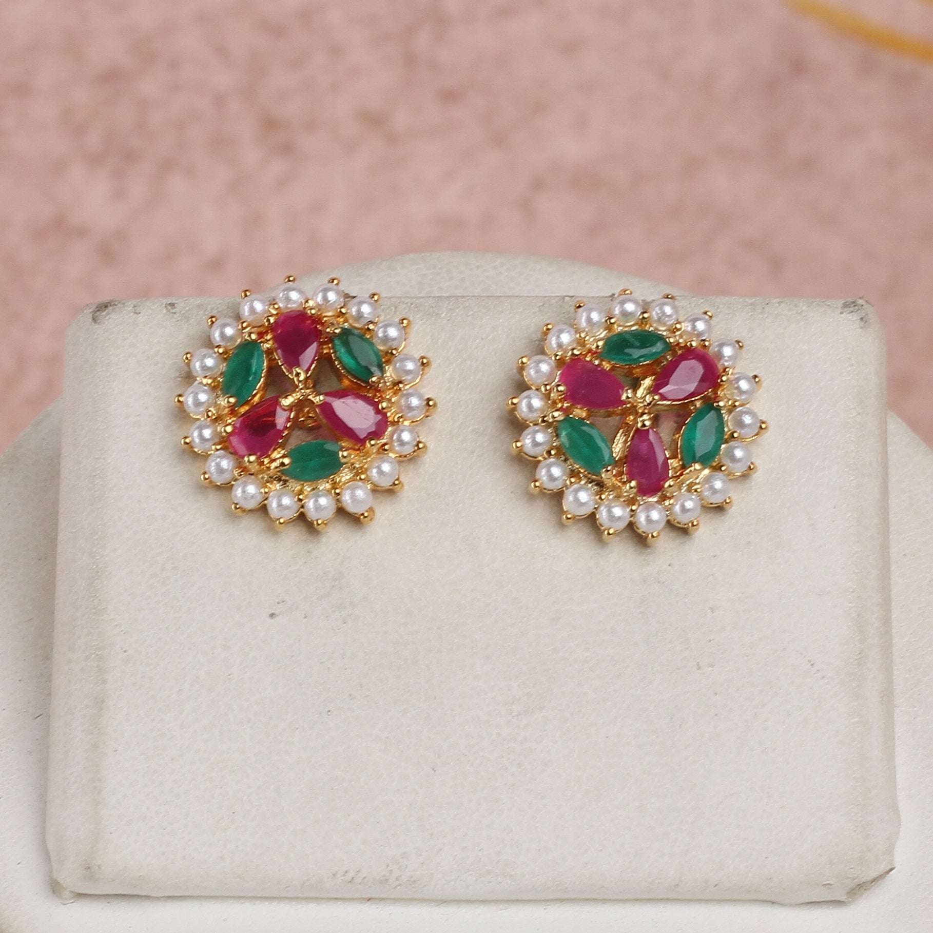 Real Natural Fresh Water Exclusive Pearls Set For Women With Certificate(D.No ADPRLS2403)