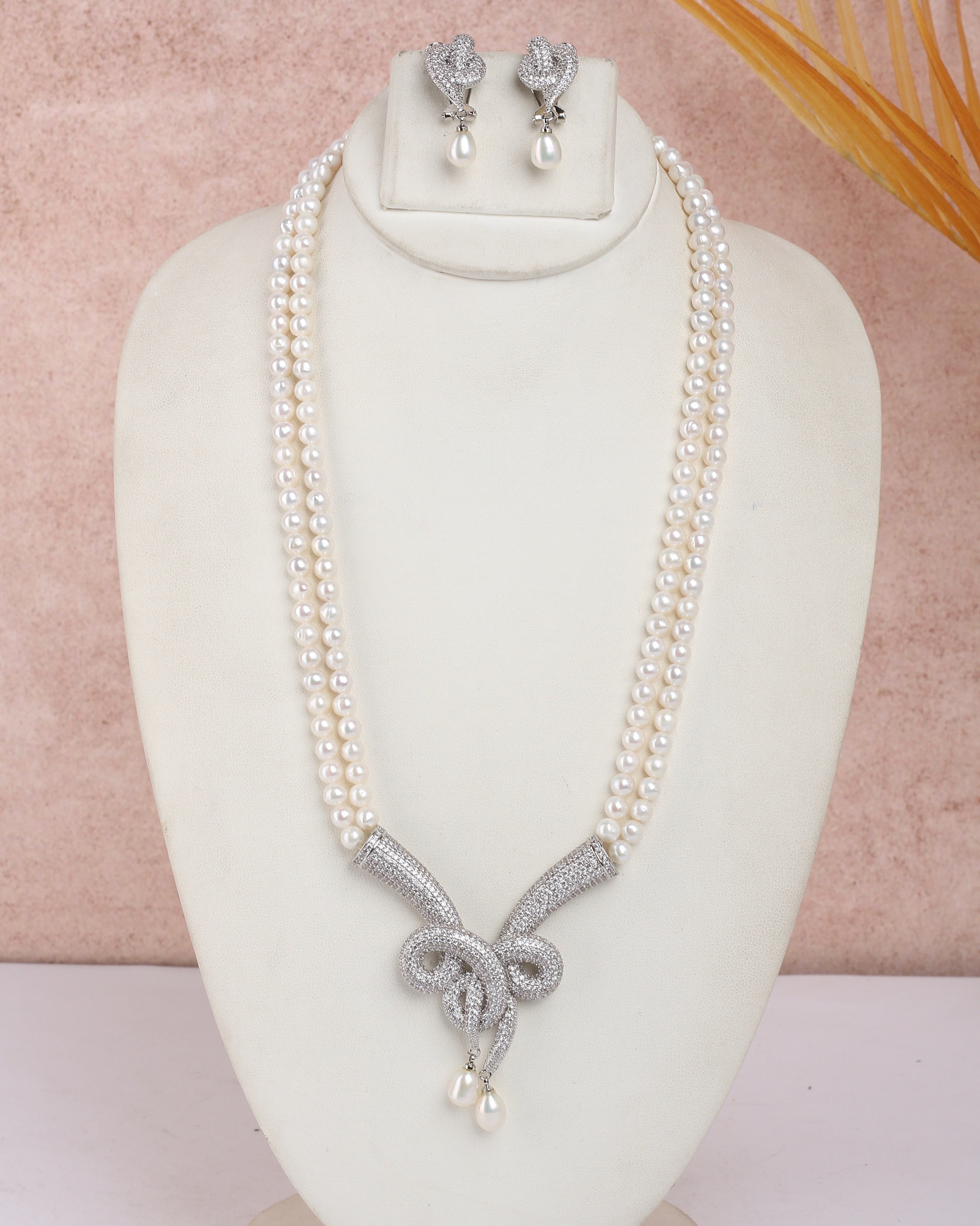 Real Natural Fresh Water Exclusive Pearls Set For Women With Certificate(
