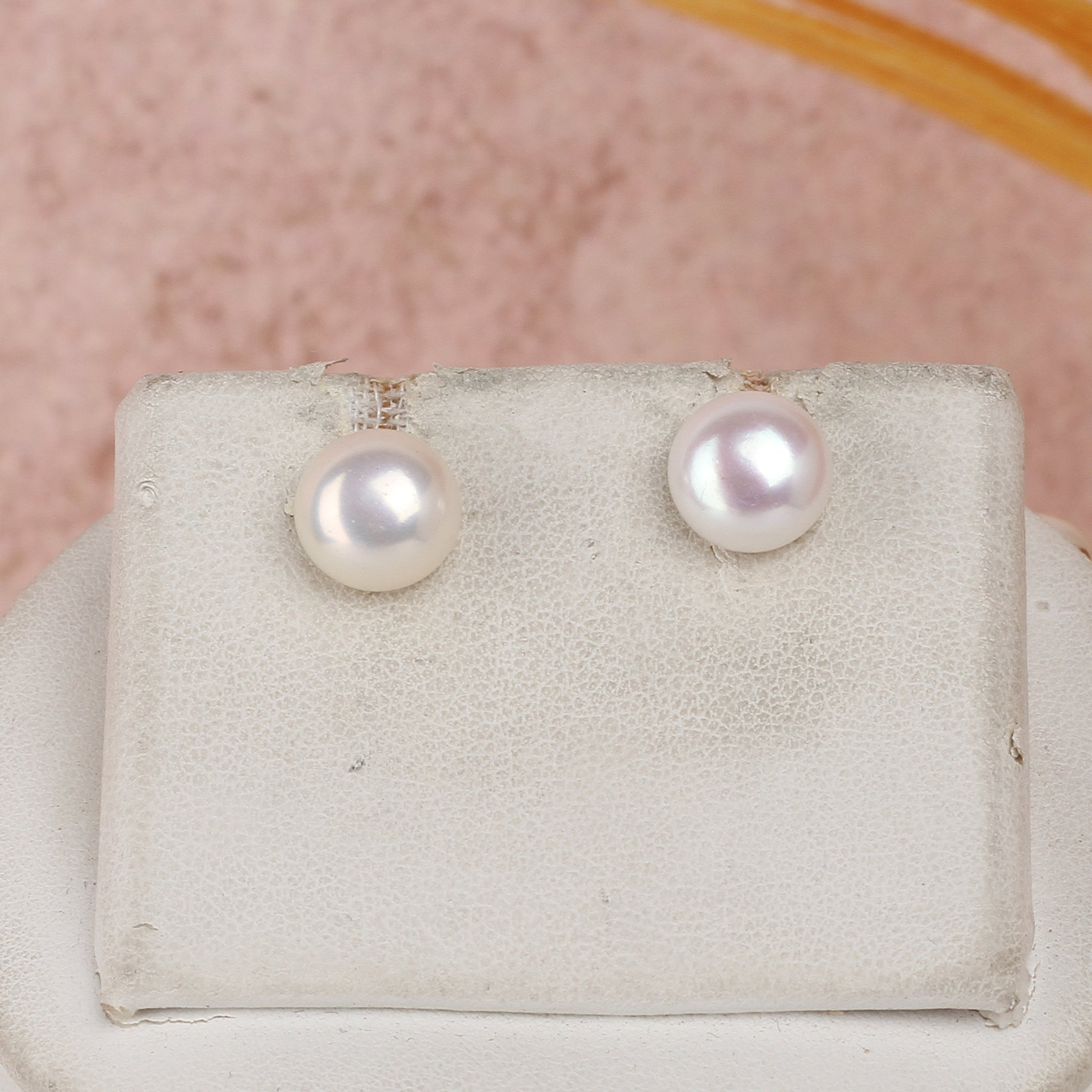 Real Natural Fresh Water Button Pearls Set For Women With Certificate(D.No ADPRLS2420) (Copy)