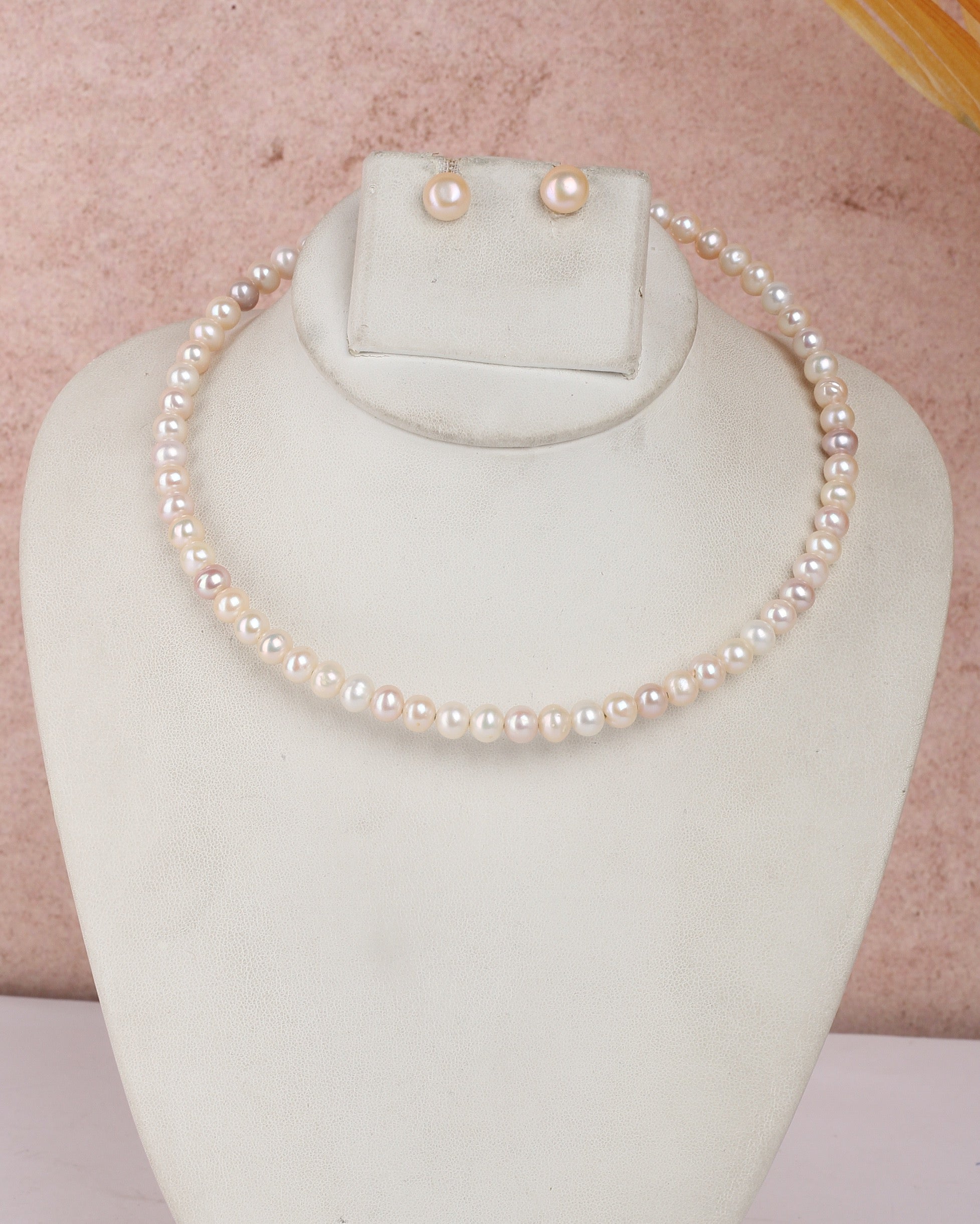 Real Natural Fresh Water Exclusive Pearls Set For Women With Certificate(D.No ADPRLS2423)