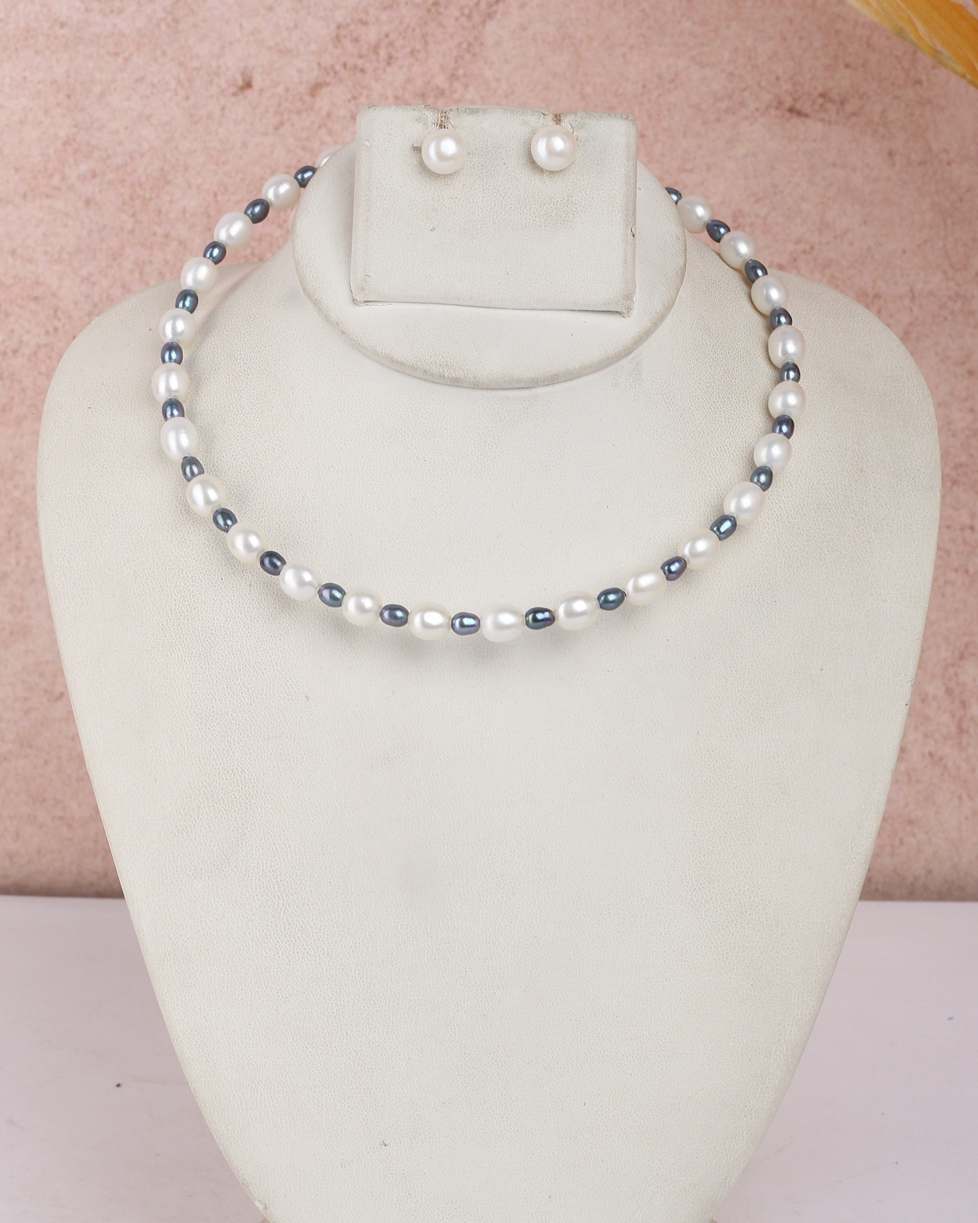 Real Natural Fresh Water Exclusive Pearls Set For Women With Certificate(D.No ADPRLS2425)