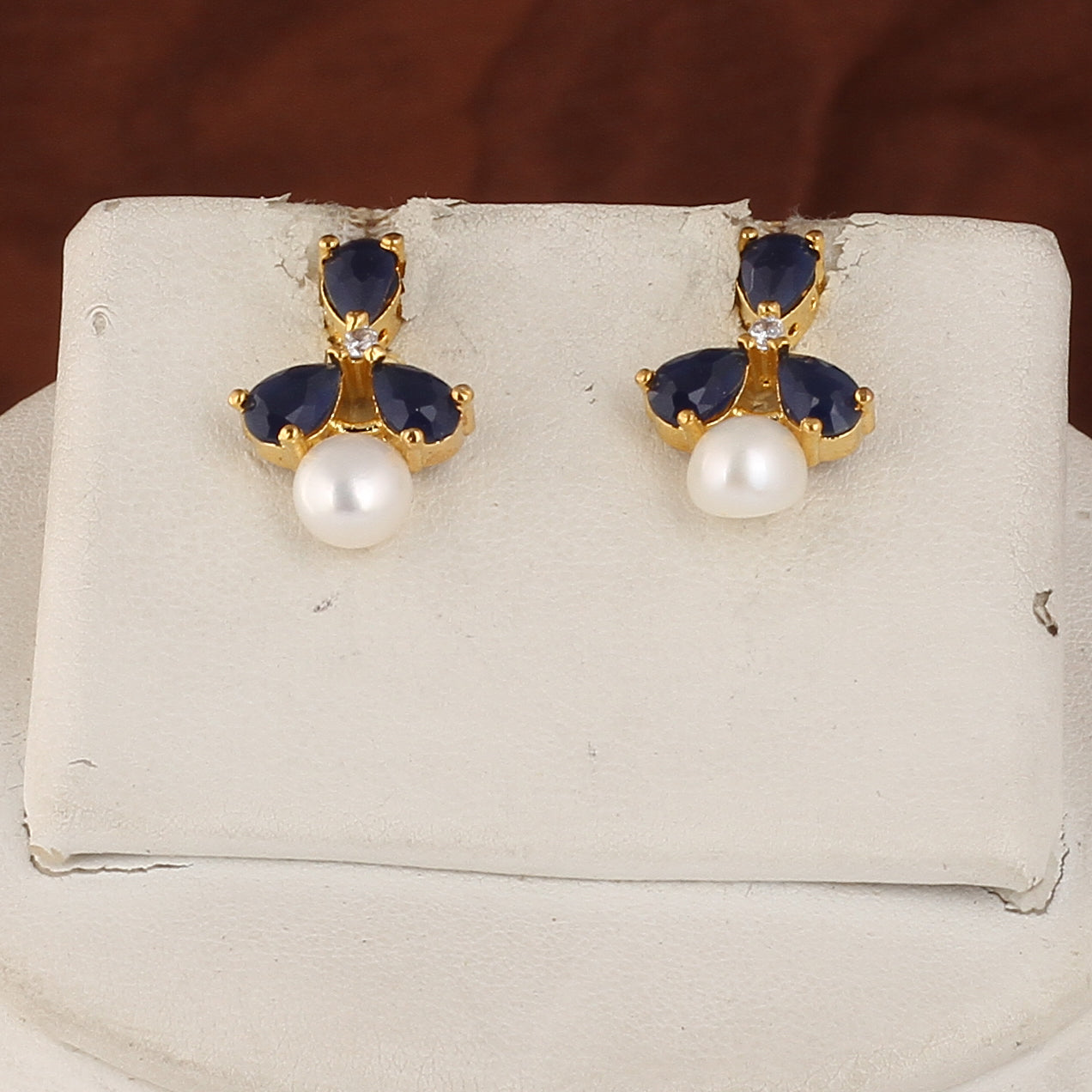 Authentic Real Natural Fresh water Button Pearl Set – With Certificate (D.No ADPRLS2504)
