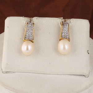 Authentic Real Natural Fresh Water Pearl Set For Women With Certificate(D.No ADPRLS2557)