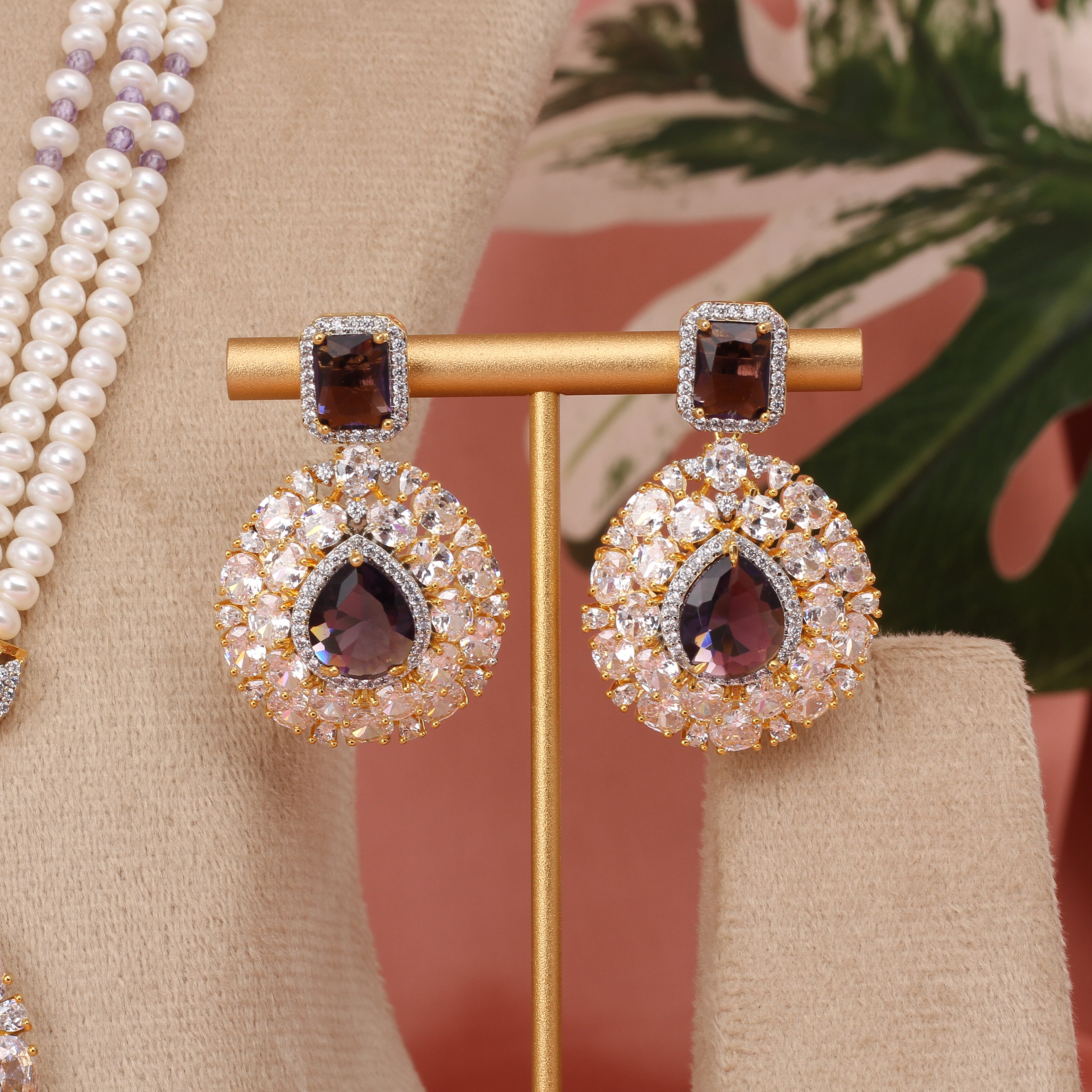 Authentic Hyderabadi Real Pearls Set For Women With Certificate(D.No ADPRLS2575)