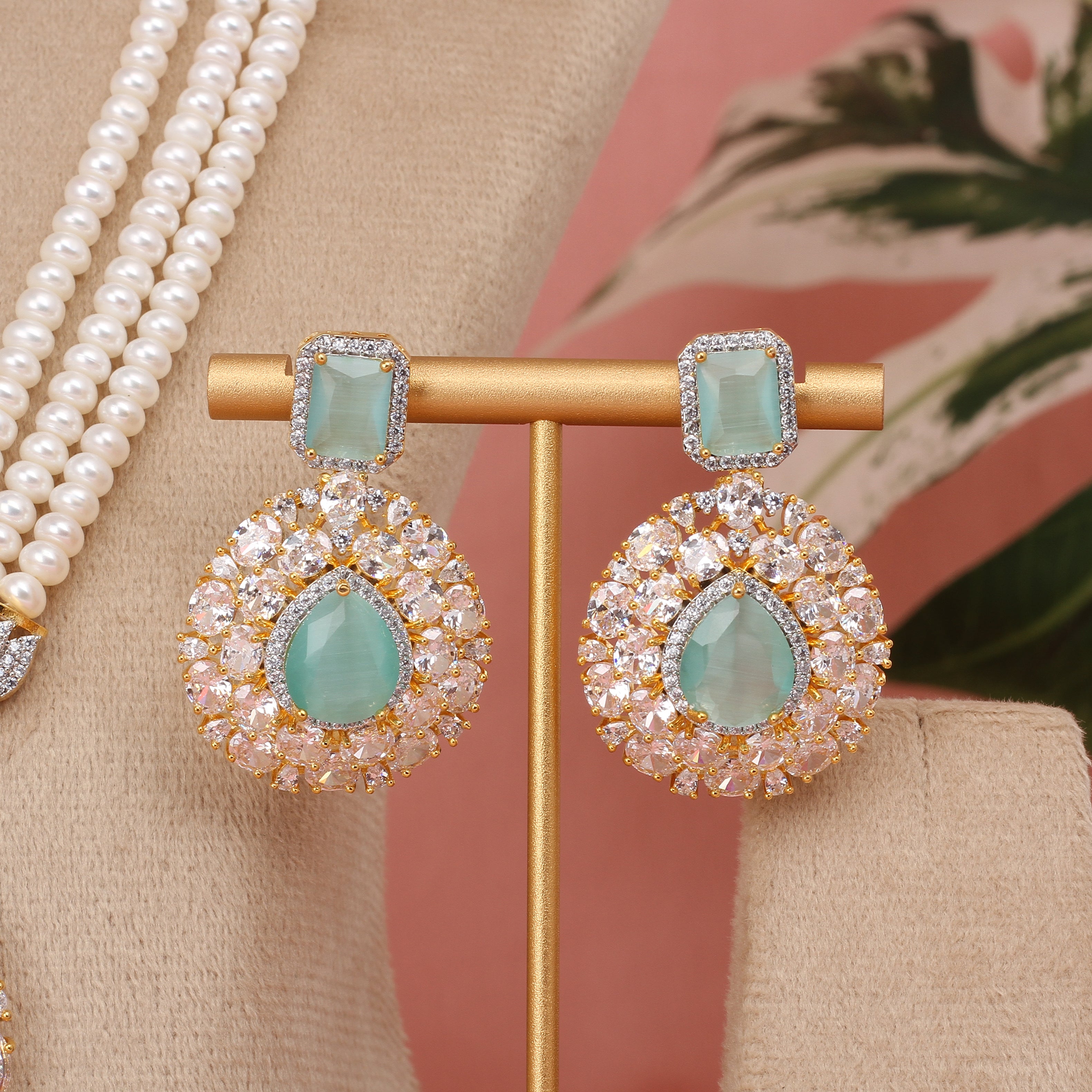 Authentic Hyderabadi Real Pearls Set For Women With Certificate(D.No ADPRLS2576)