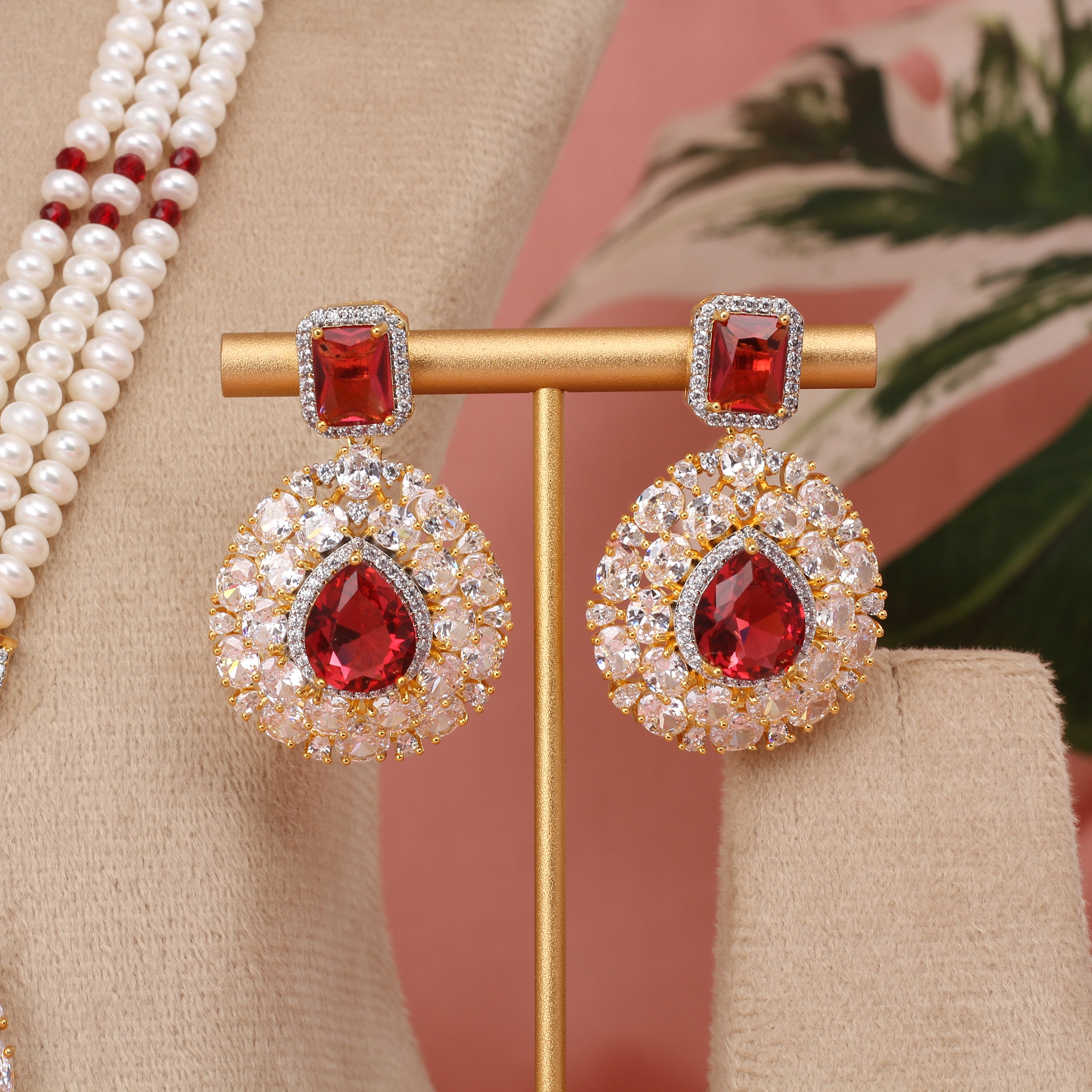 Authentic Hyderabadi Real Pearls Set For Women With Certificate(D.No ADPRLS2577)