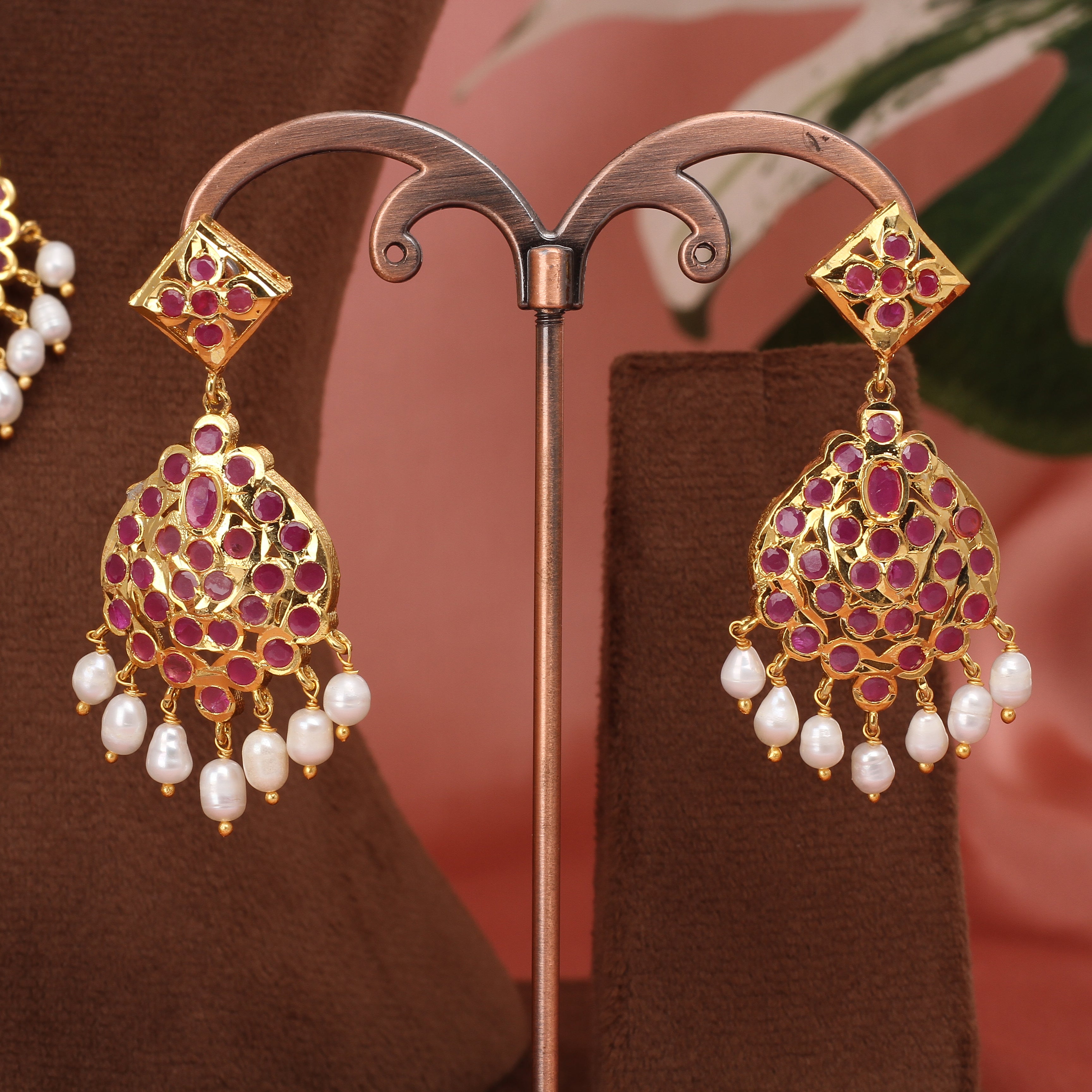 Authentic Hyderabadi Real Pearls Set For Women With Certificate(D.No ADPRLS2584)