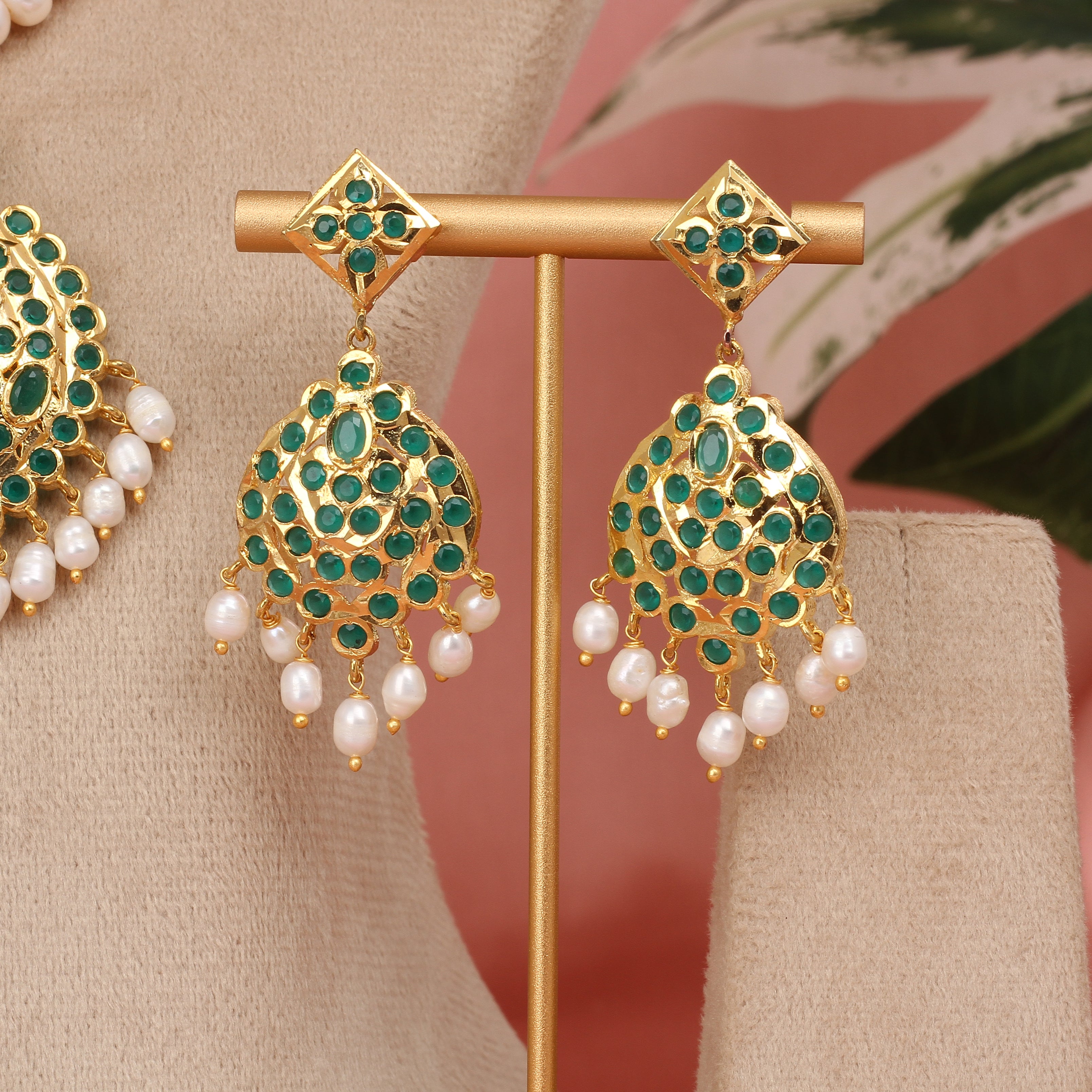 Authentic Hyderabadi Real Pearls Set For Women With Certificate(D.No ADPRLS2585)