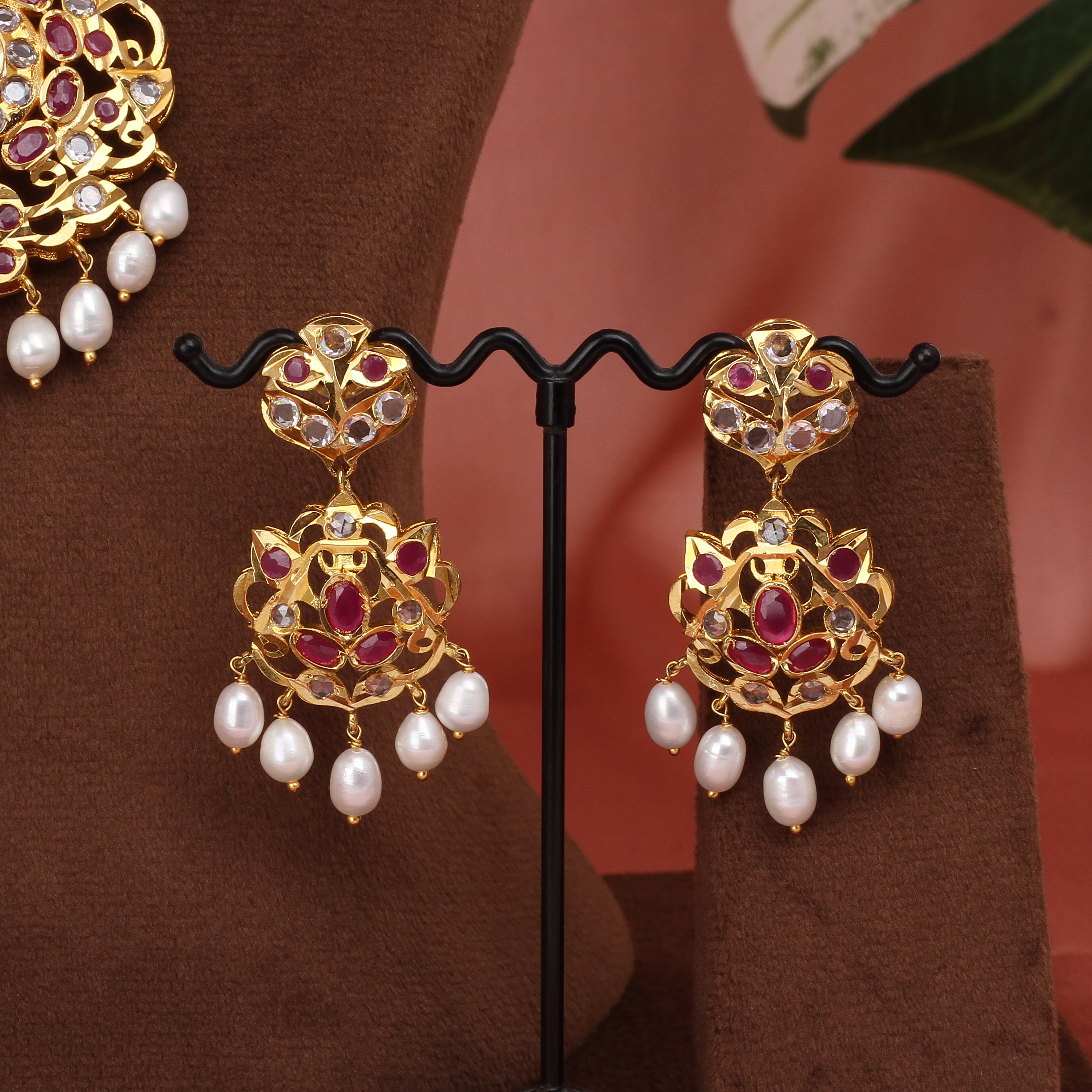 Authentic Hyderabadi Real Pearls Set For Women With Certificate(D.No ADPRLS2589)