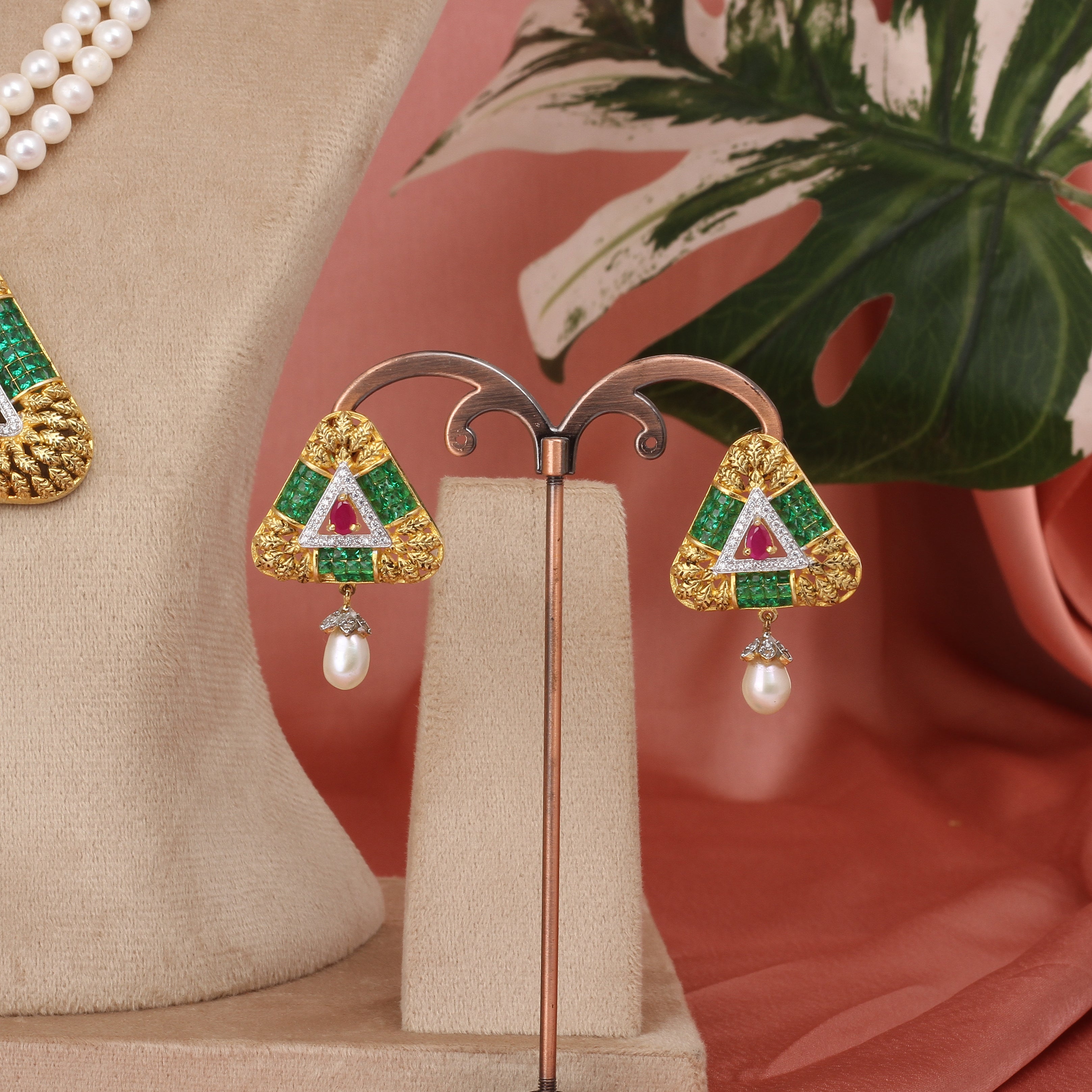Authentic Hyderabadi Real Pearls Set For Women With Certificate(D.No ADPRLS2591)