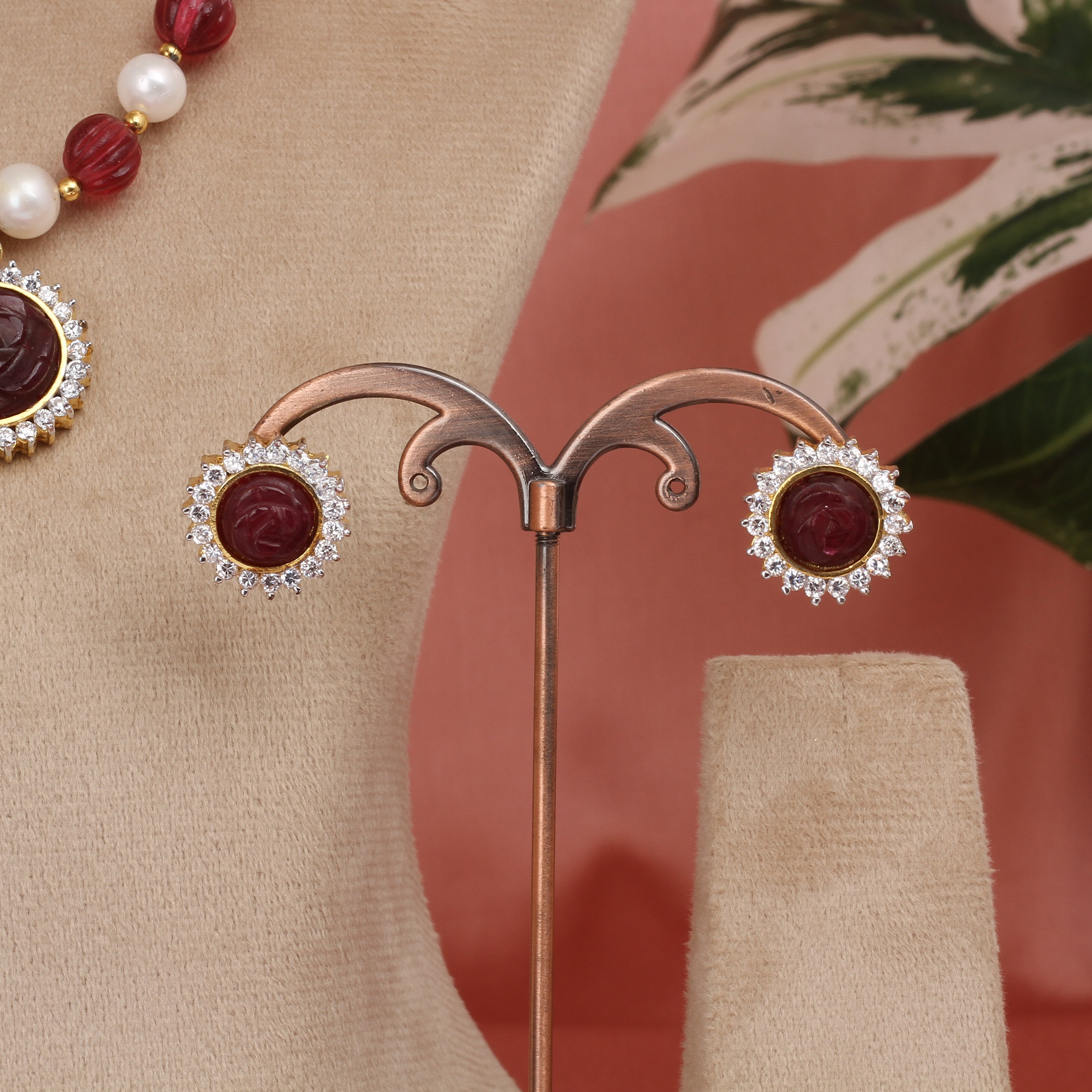 Authentic Single Lines Hyderabadi Real Pearls Set For Women With Certificate(D.No ADPRLS2632)