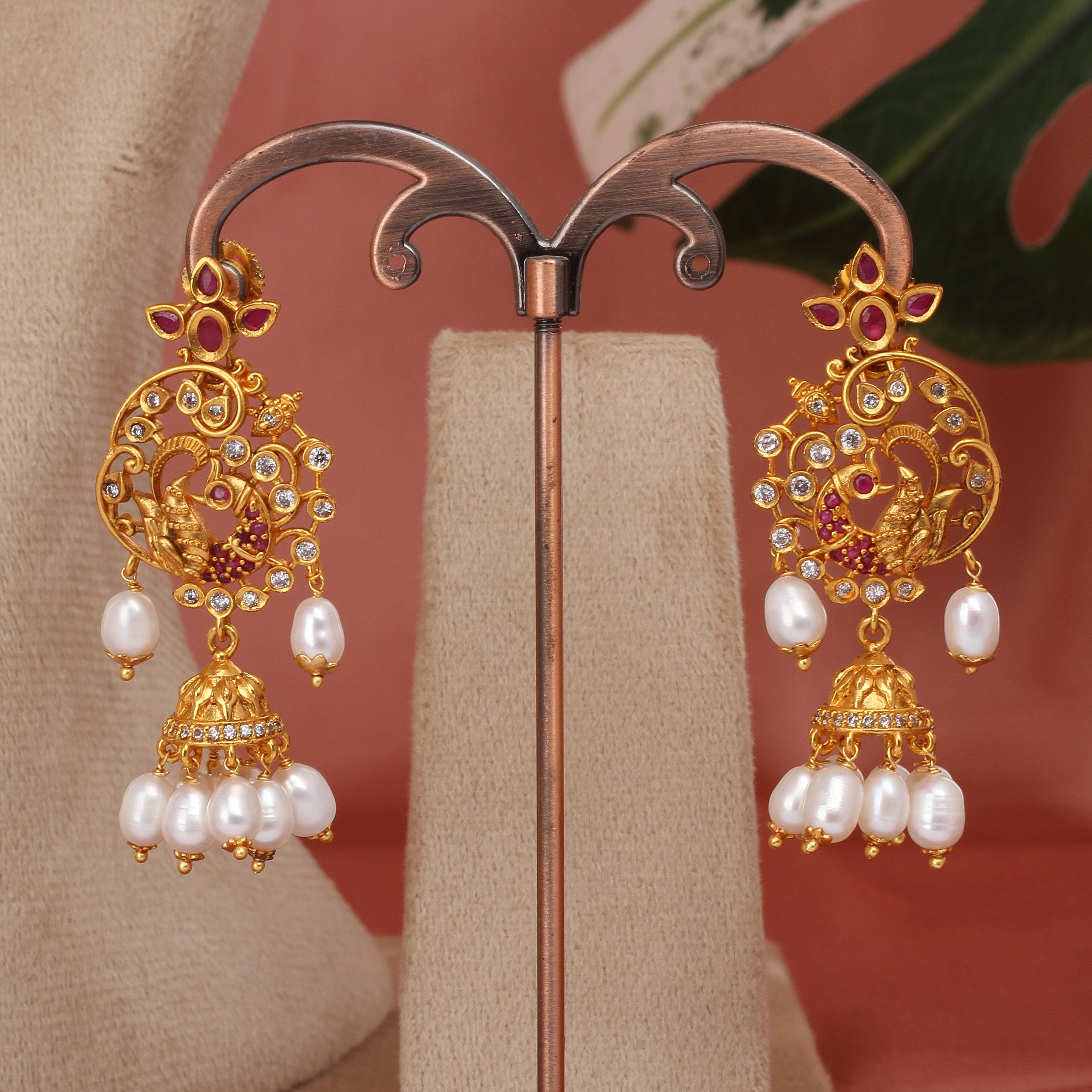Authentic Single Lines Hyderabadi Real Pearls Set For Women With Certificate(D.No ADPRLS2636)