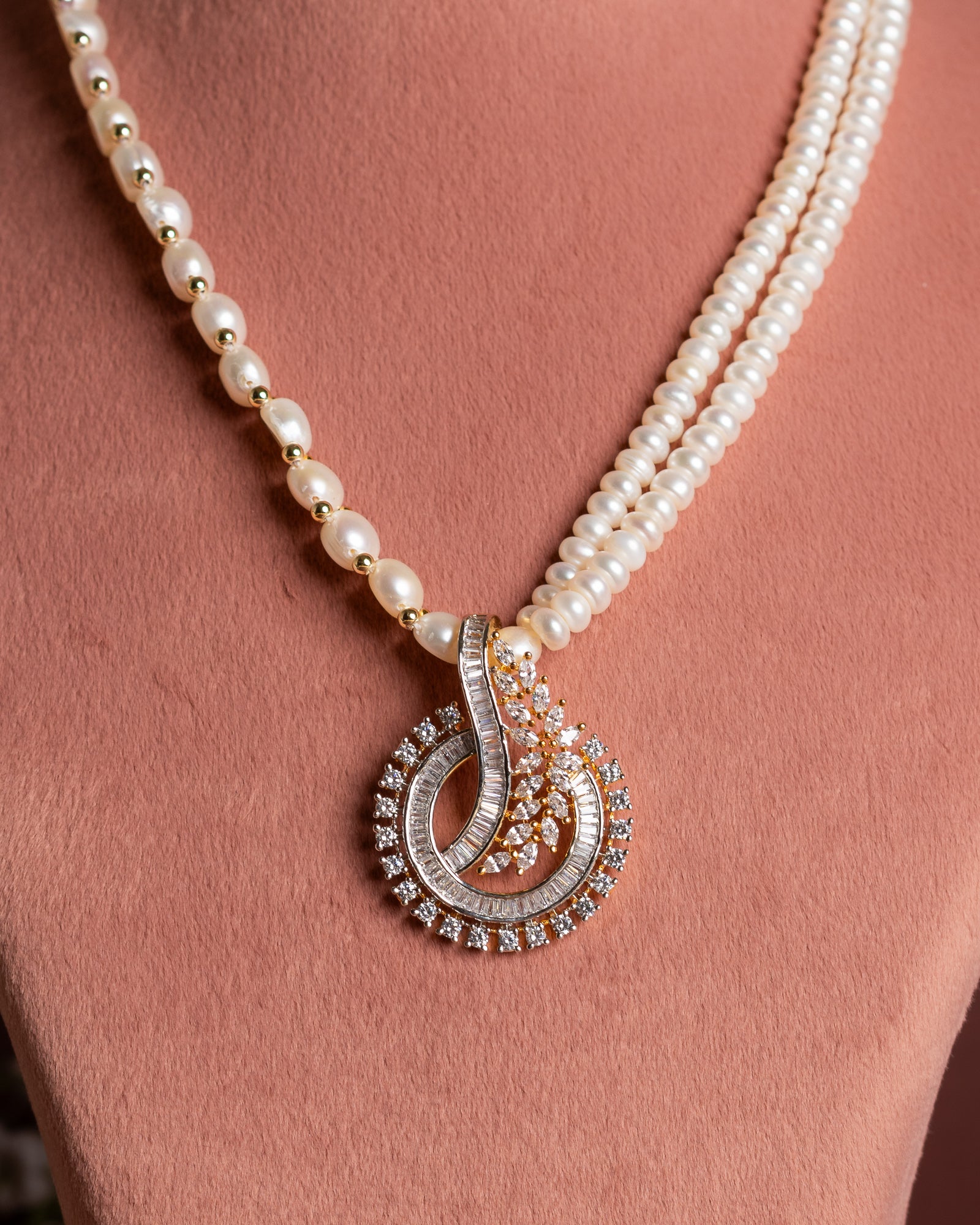 Authentic Hyderabadi Real Pearls Set For Women With Certificate(D.No ADPRLS2661)