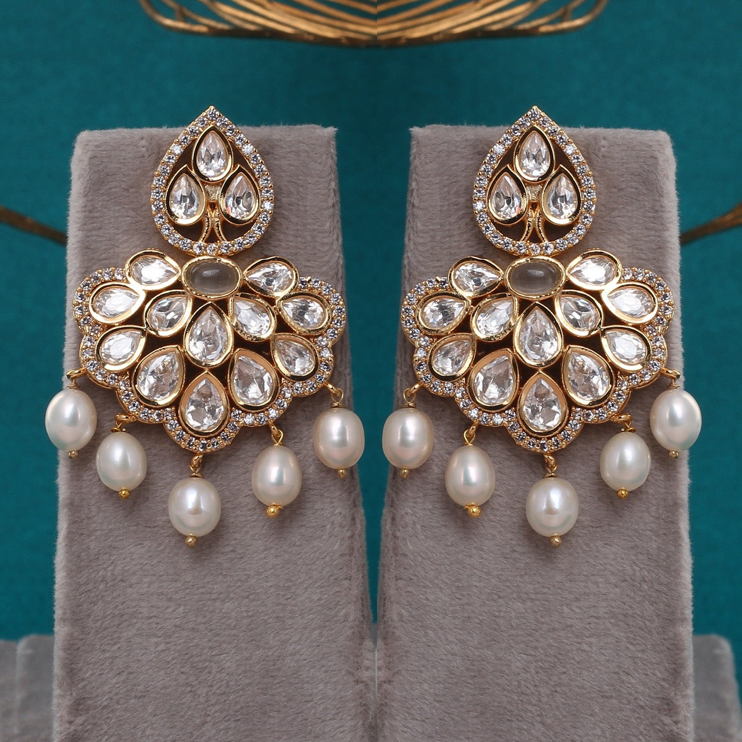 Authentic Hyderabadi Real Pearls Set For Women With Certificate(D.No ADPRLS2680)