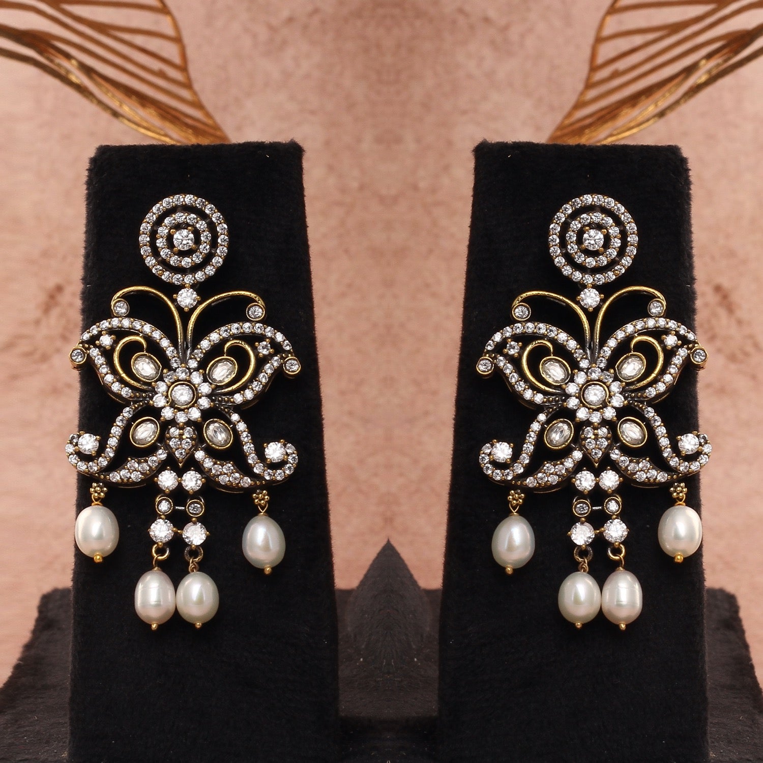 Authentic Hyderabadi Real Button Pearls Set For Women With Certificate(D.No ADPRLS2692)