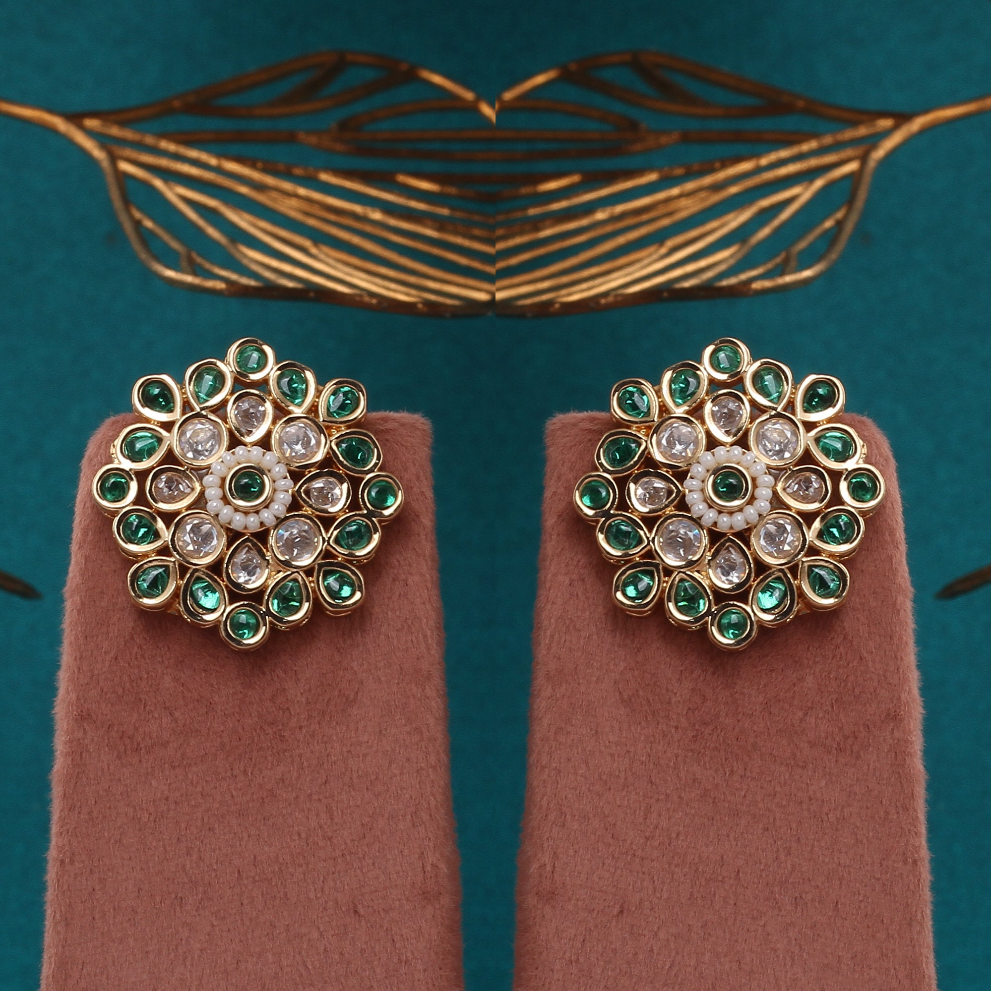 Authentic Hyderabadi Real Button Pearls Set For Women With Certificate(D.No ADPRLS2718)