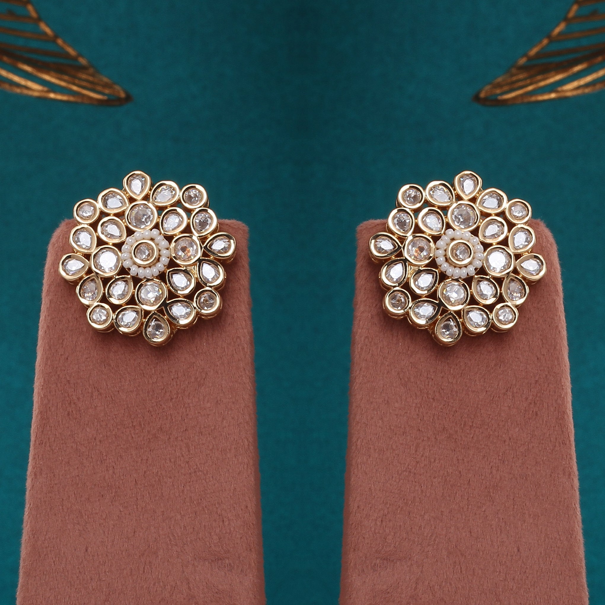 Authentic Hyderabadi Real Button Pearls Set For Women With Certificate(D.No ADPRLS2721)