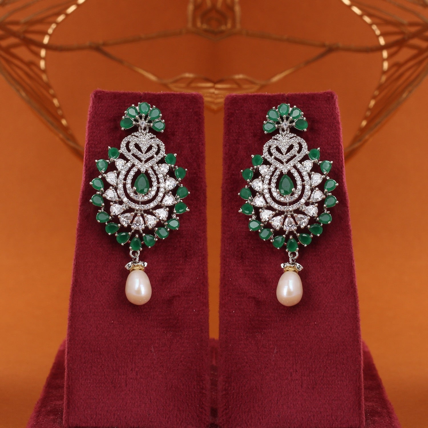 Genuine Natural Freshwater Button Pearl Jewelry Set With Certificate(D.No ADPRLS2763)