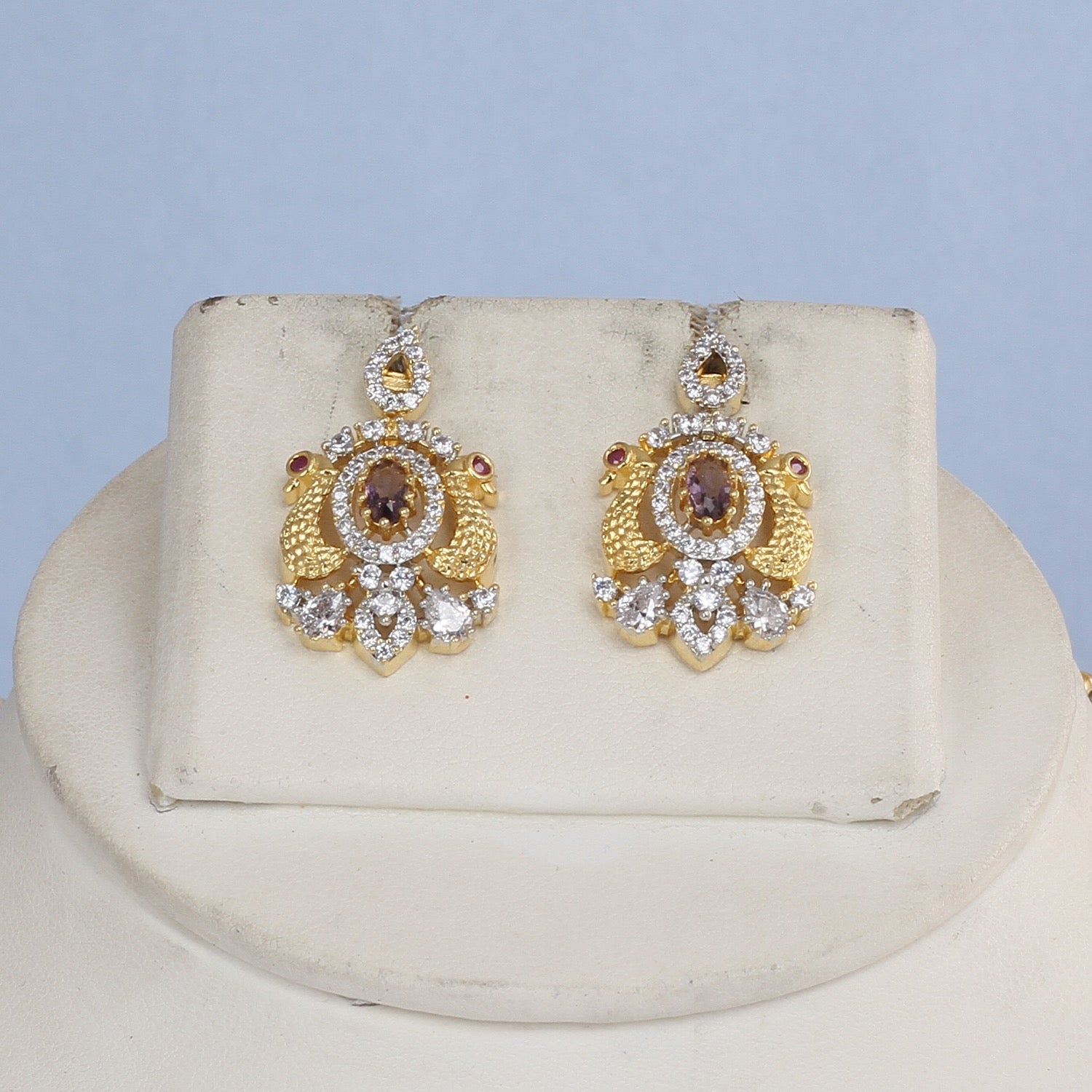 Beautiful Elegant Real Freshwater Pearl Necklace Set With Certificate(D.No ADPRLS2839)