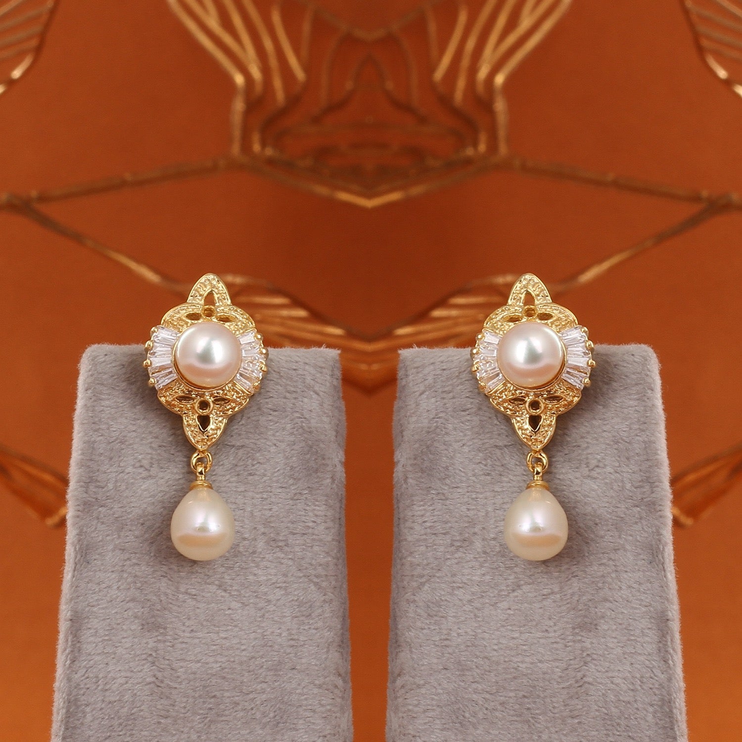 Genuine Natural Freshwater Single String Real Pearl Necklace Set With Certificate(D.No ADPRLS2870)