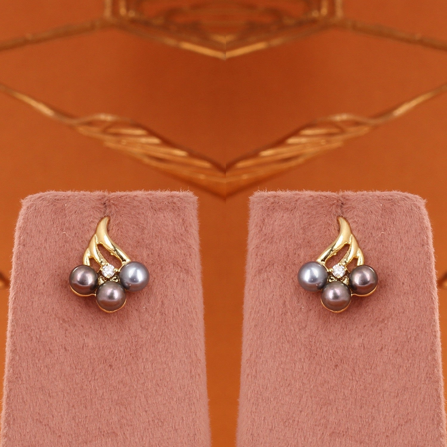 Genuine Natural Freshwater Single String Real Pearl Necklace Set With Certificate(D.No ADPRLS2876)