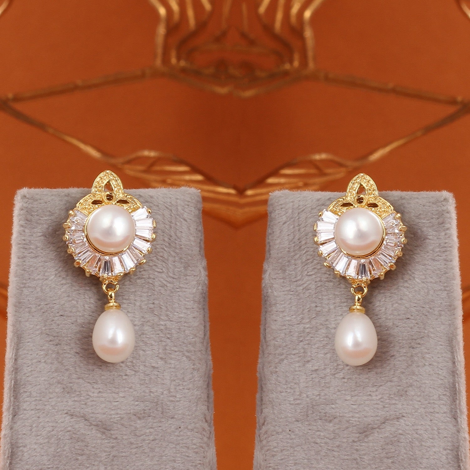 Genuine Natural Freshwater Single String Real Pearl Necklace Set With Certificate(D.No ADPRLS2888)