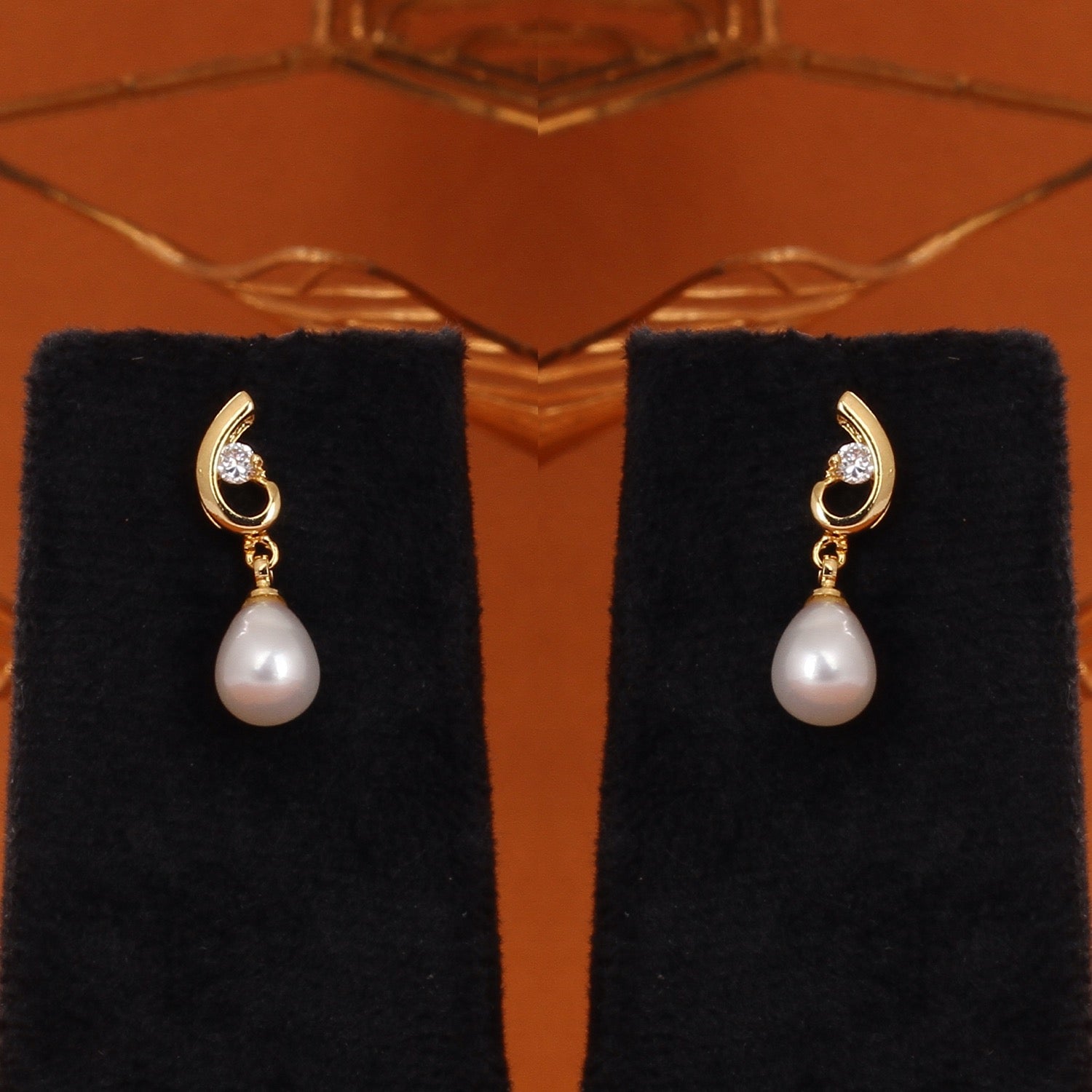 Genuine Natural Freshwater Single String Real Pearl Necklace Set With Certificate(D.No ADPRLS2890)