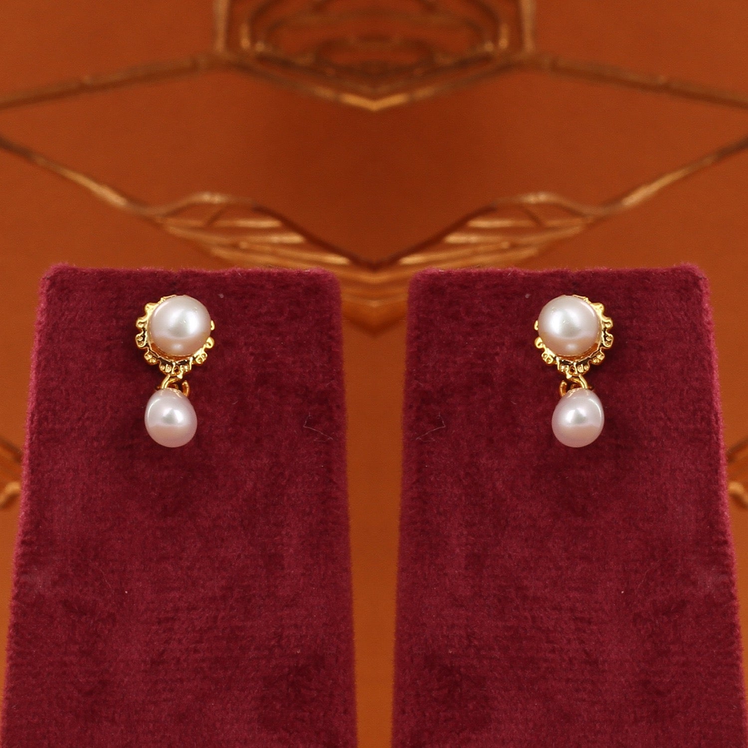 Genuine Natural Freshwater Single String Real Pearl Necklace Set With Certificate(D.No ADPRLS2892)
