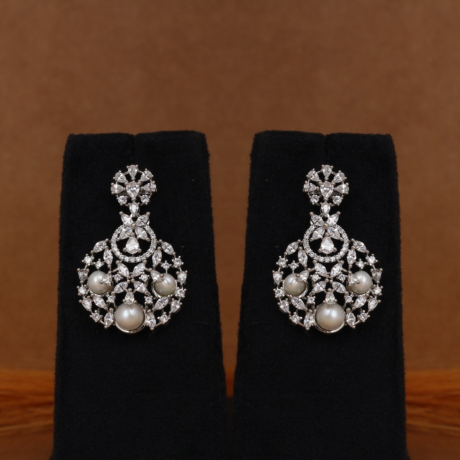 Real Double Line Natural Freshwater Pearl Necklace Set For Women With Certificate(D.No ADPRLS2943)