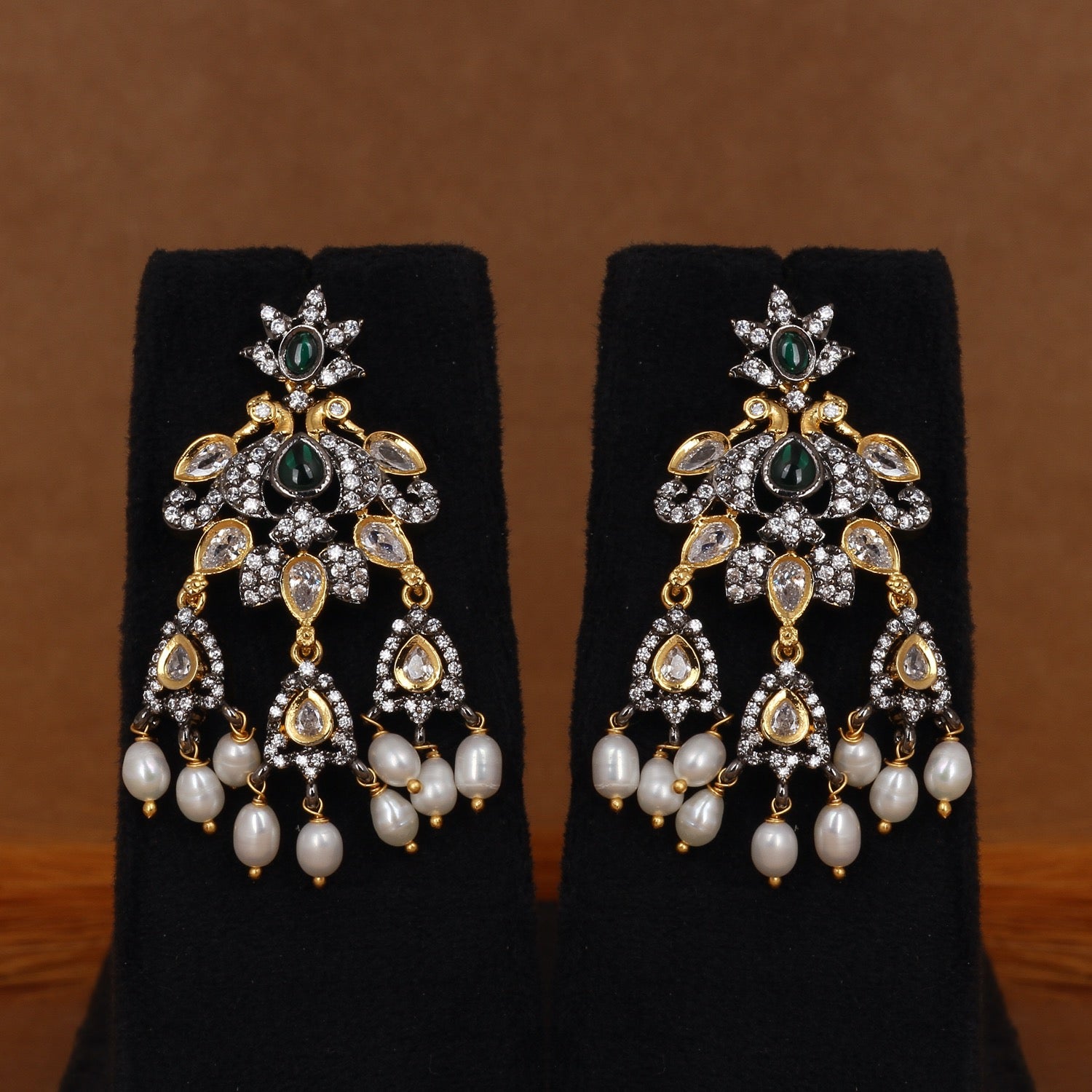 Real Hyderabadi Natural Freshwater Pearl Necklace Set For Women With Certificate(D.No ADPRLS2954)