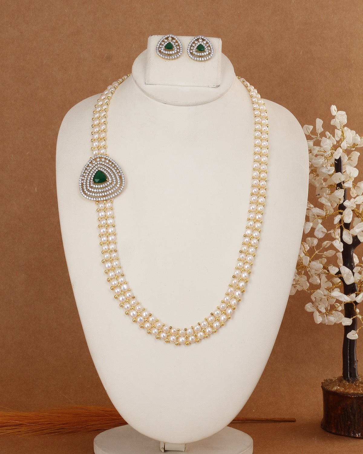Real Authentic Natural Fresh Water Exclusive Pearl Set With Certificate For Women(D.No ADPRLS3032)