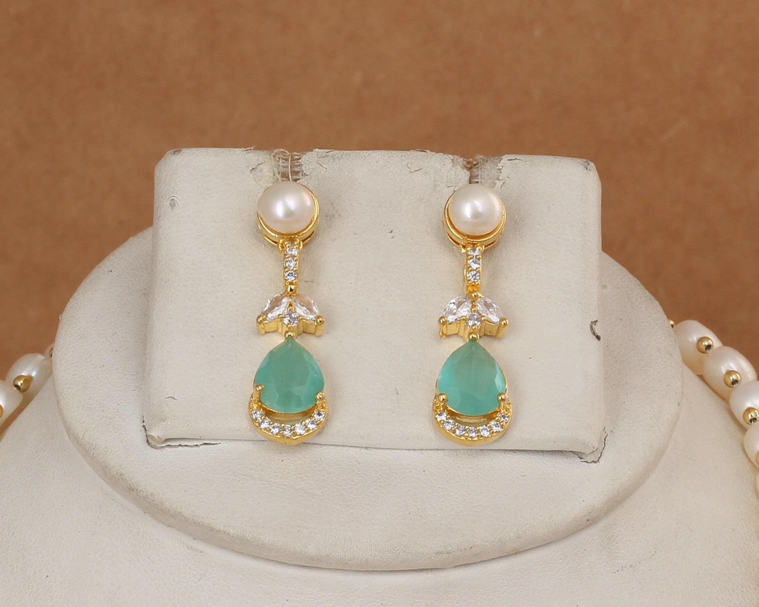Real Natural Fresh Water Exclusive Pearl Set With Certificate For Women(D.No ADPRLS3049)