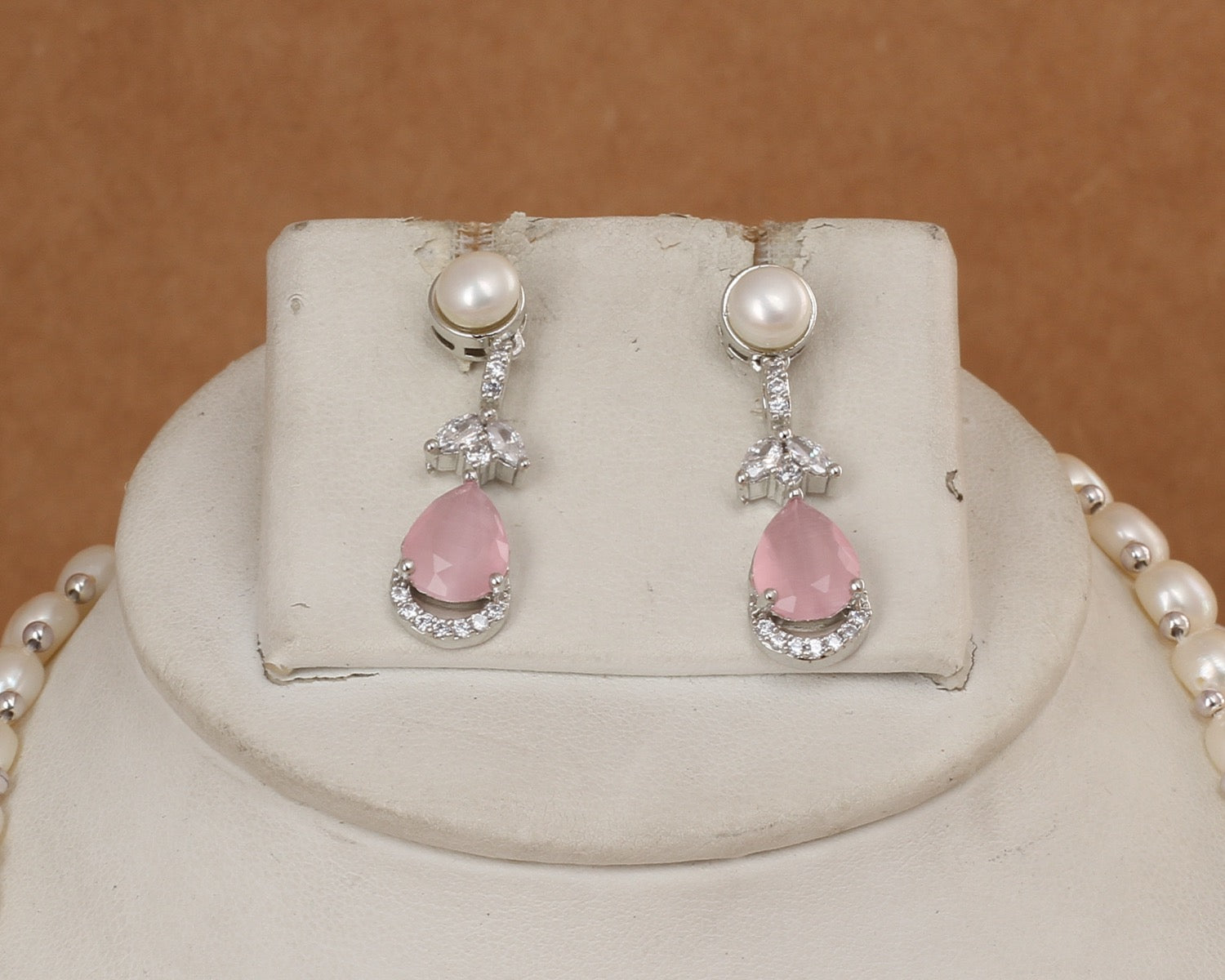 Real Natural Fresh Water Exclusive Pearl Set With Certificate For Women(D.No ADPRLS3051)