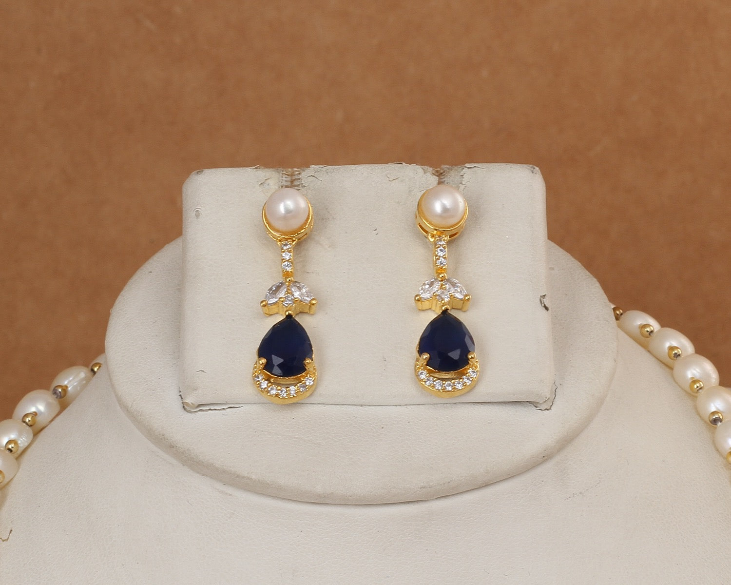 Real Natural Fresh Water Exclusive Pearl Set With Certificate For Women(D.No ADPRLS3053)