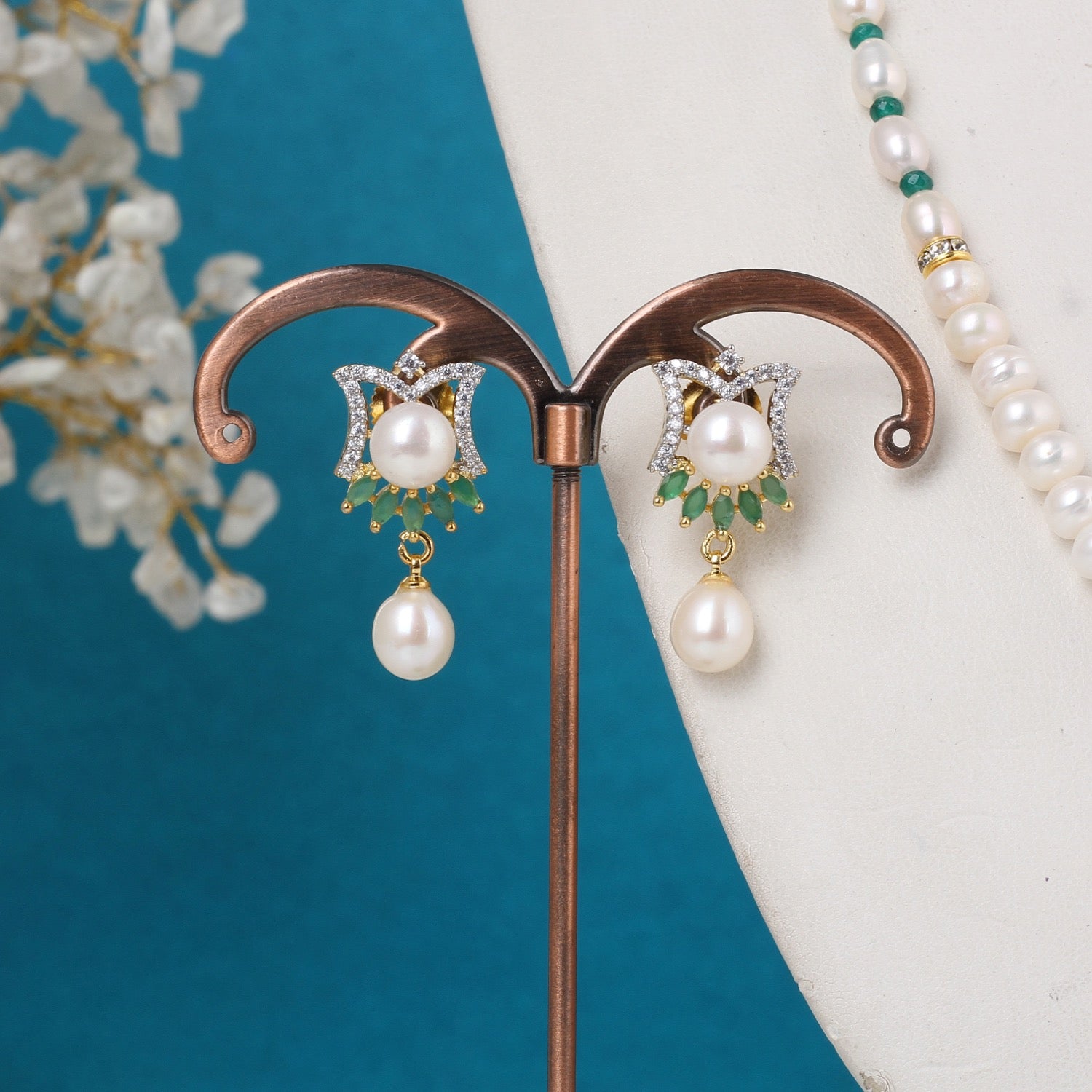 Real Natural Freshwater Single String Pearl Necklace Set With Certificate(D.No ADPRLS3164)