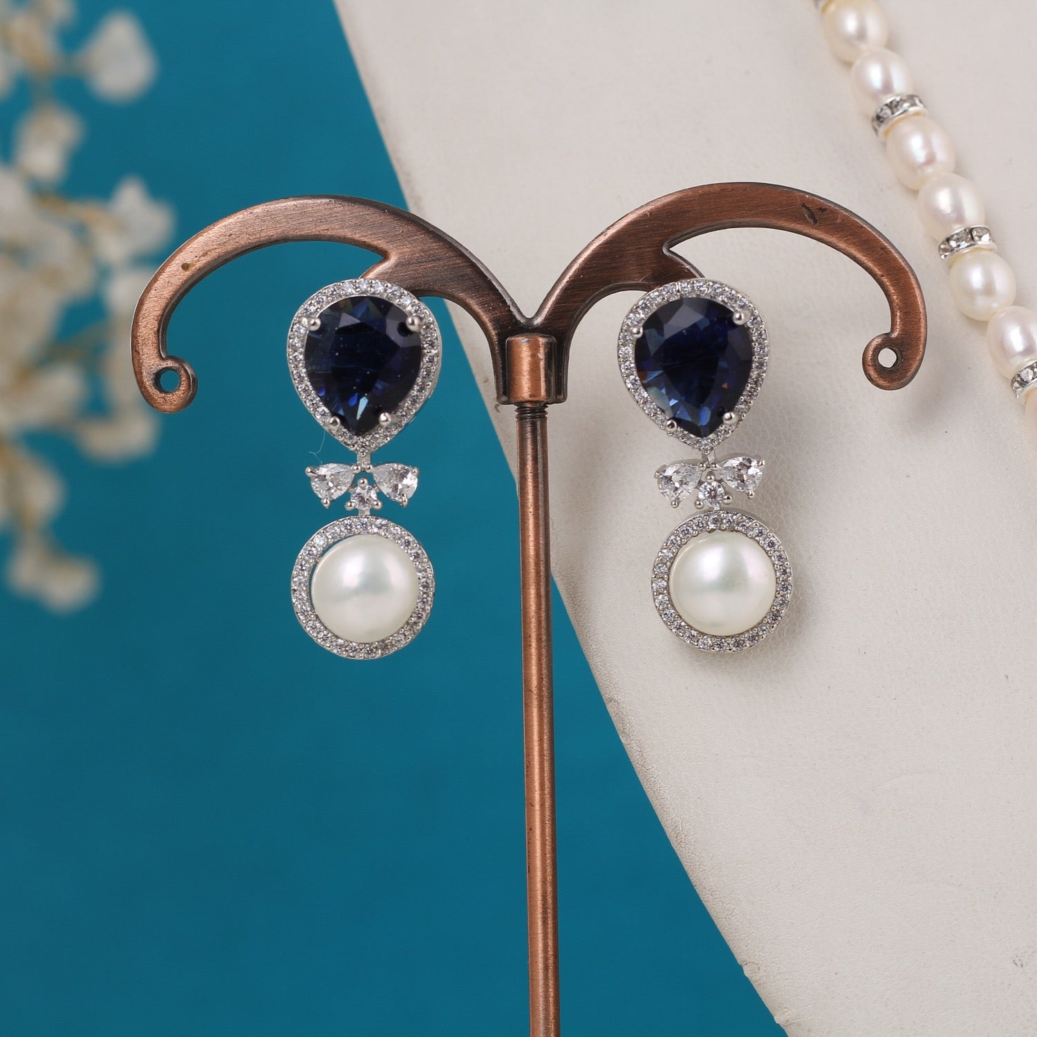 Single String Pearl Necklace Of Real Pearls Comes With Certificate(D.No ADPRLS3167)