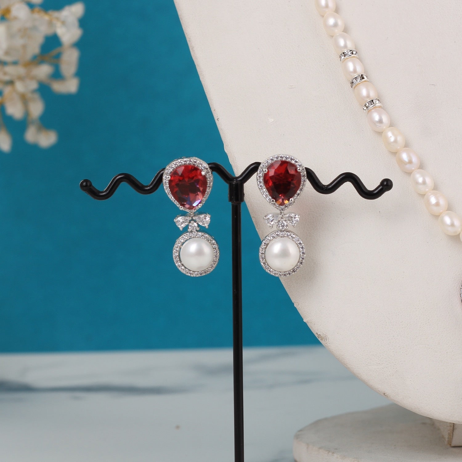 Single String Pearl Necklace Of Real Pearls Comes With Certificate(D.No ADPRLS3170)