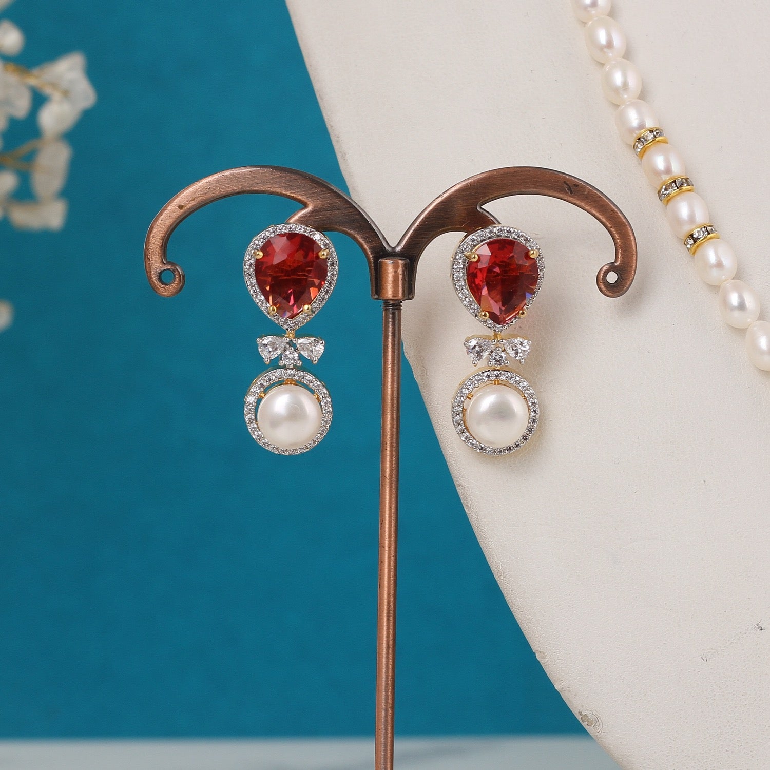 Single String Pearl Necklace Of Real Pearls Comes With Certificate(D.No ADPRLS3174)