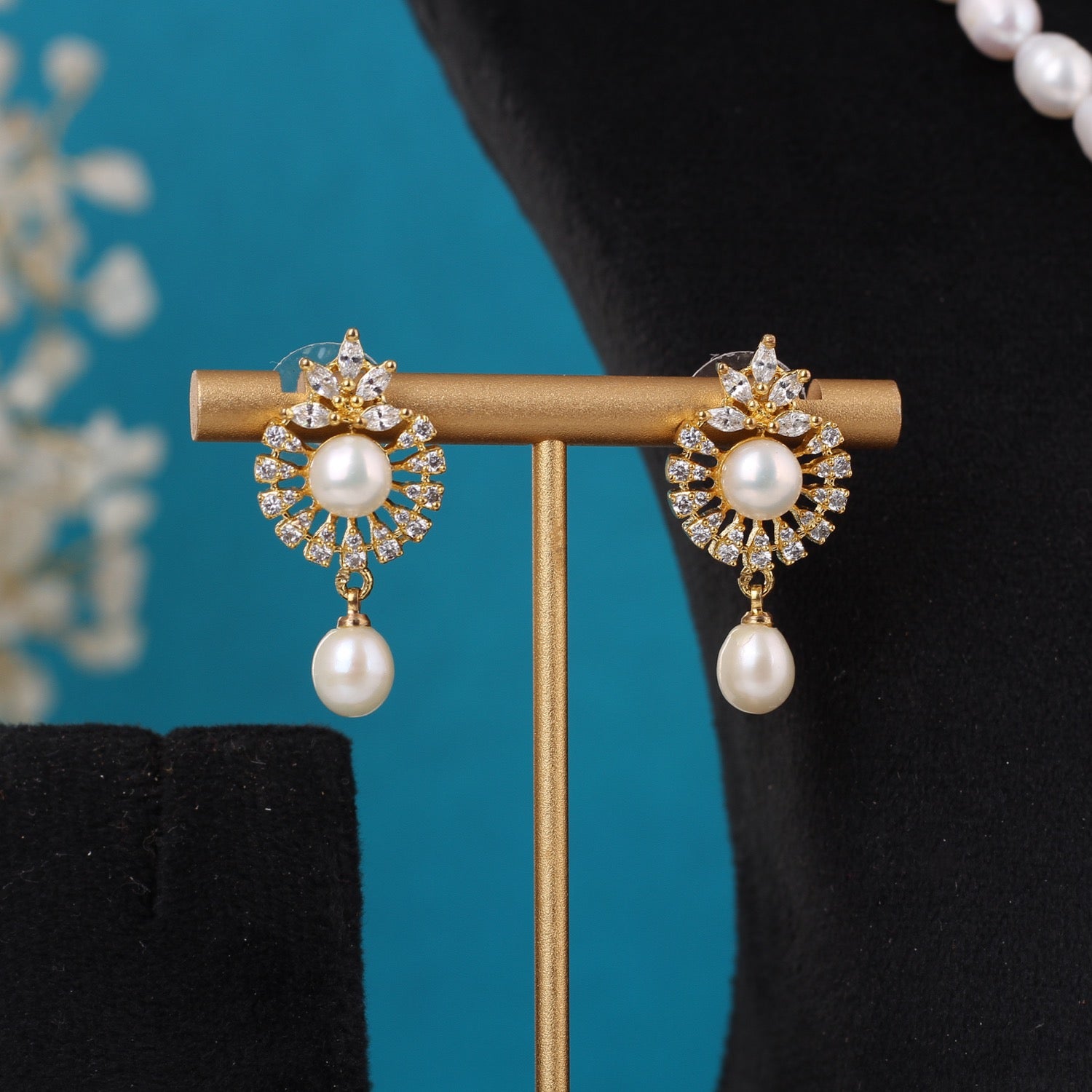 Single String Necklace Of Real Pearls Comes With Certificate(D.No ADPRLS3178)
