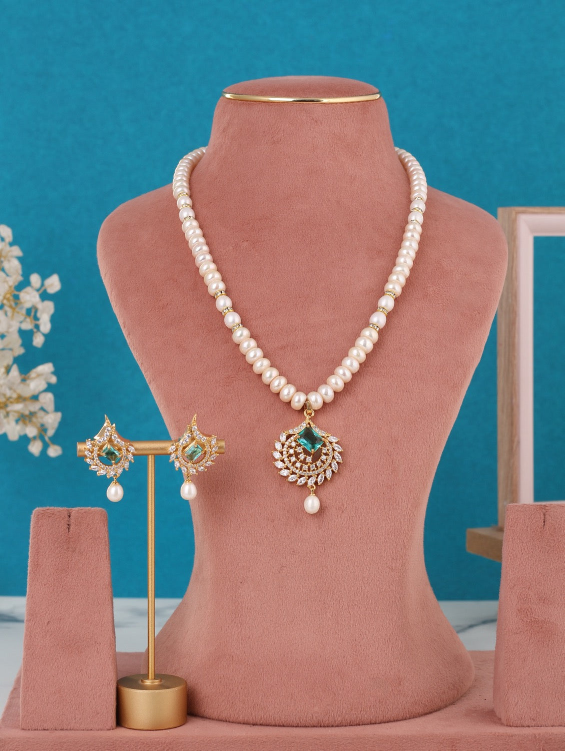 Single String Necklace Of Real Pearls Comes With Certificate(D.No ADPRLS3181)