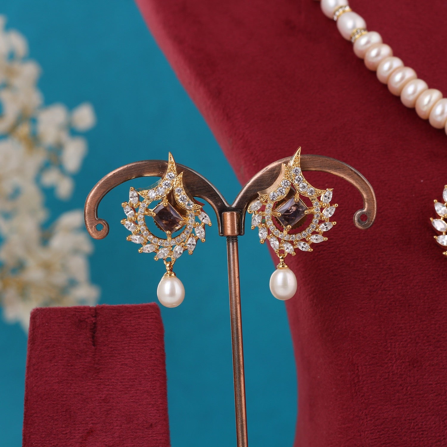 Single String Necklace Of Real Pearls Comes With Certificate(D.No ADPRLS3182)