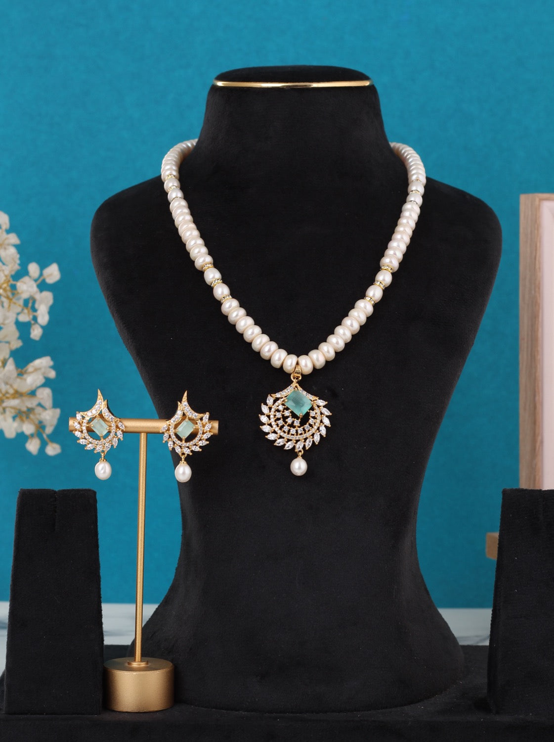 Single String Necklace Of Real Pearls Comes With Certificate(D.No ADPRLS3183)