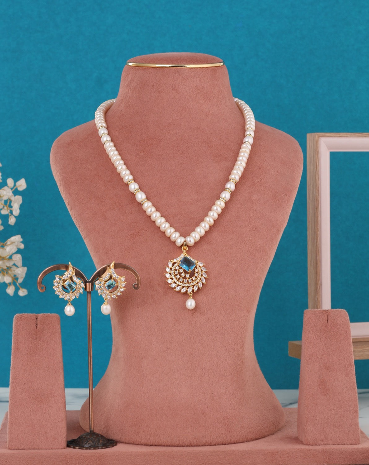 Single String Necklace Of Real Pearls Comes With Certificate(D.No ADPRLS3185)