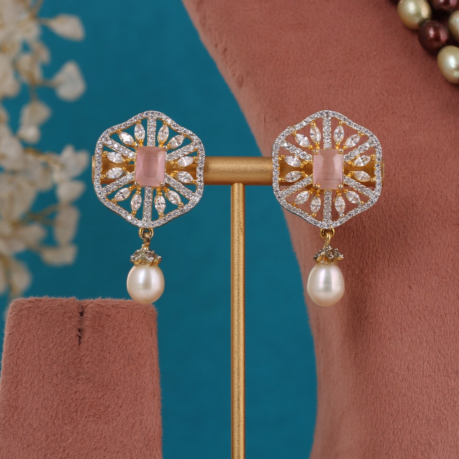 Real Pearls Coloured Double Line Set For Women,With Certificate(D.No ADPRLS3275)