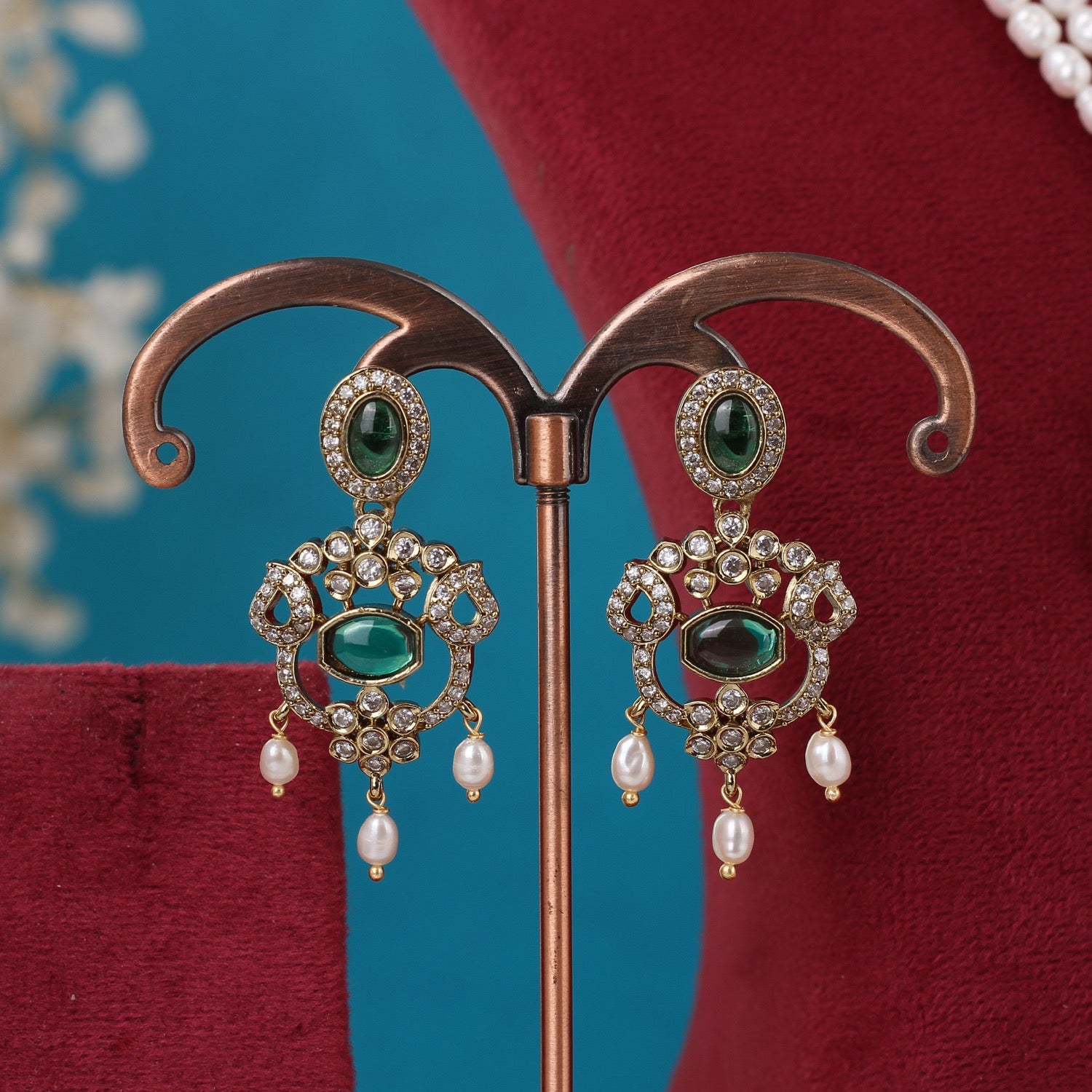 Real Pearls Double Line Set For Women,With Certificate(D.No ADPRLS3284)